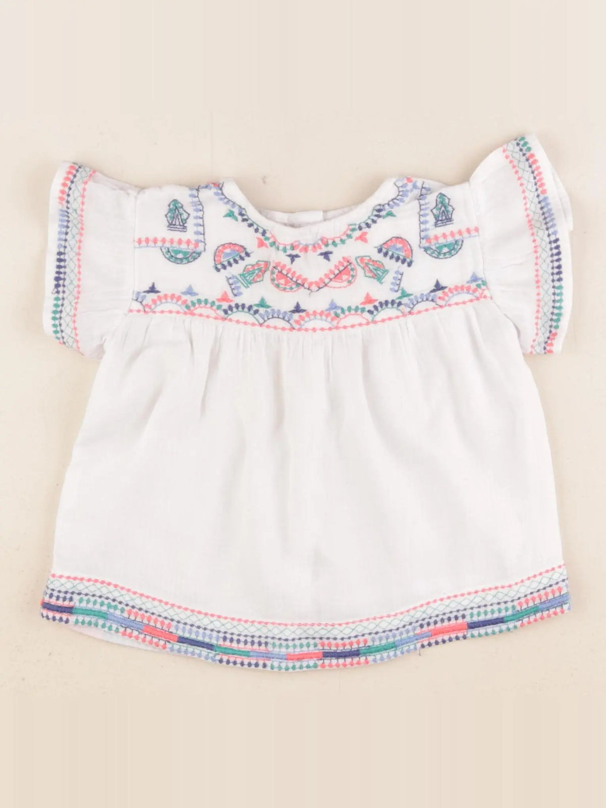 Zara - blouse blanc - 12/18 mois