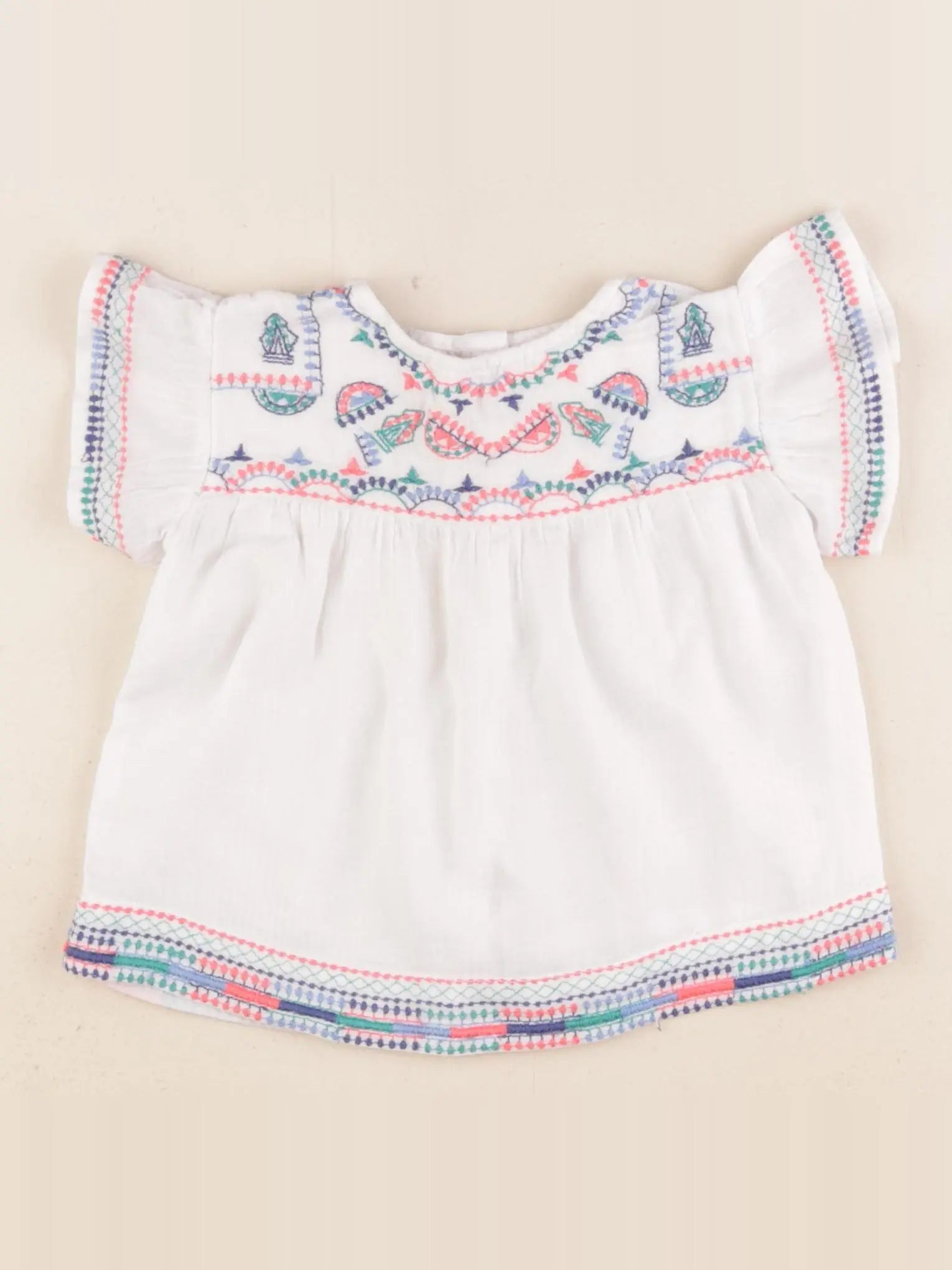 Zara - blouse blanc - 12/18 mois