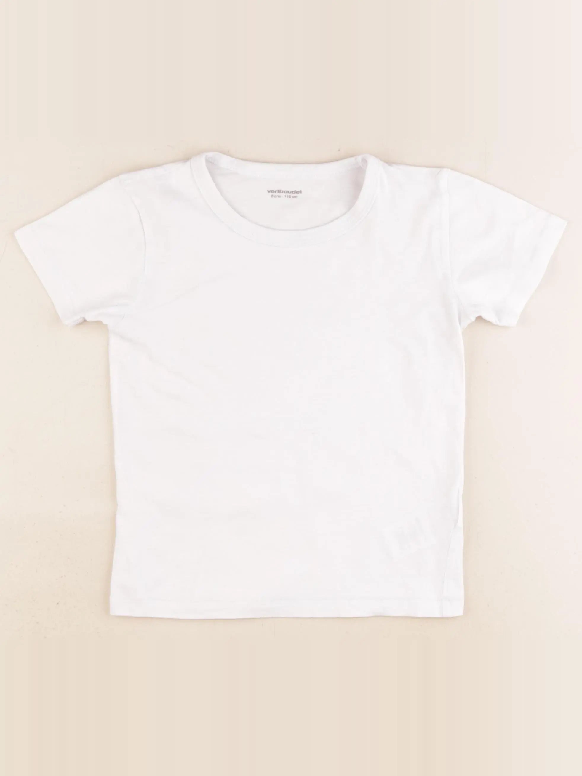 Vertbaudet - maillot de corps blanc - 6 ans
