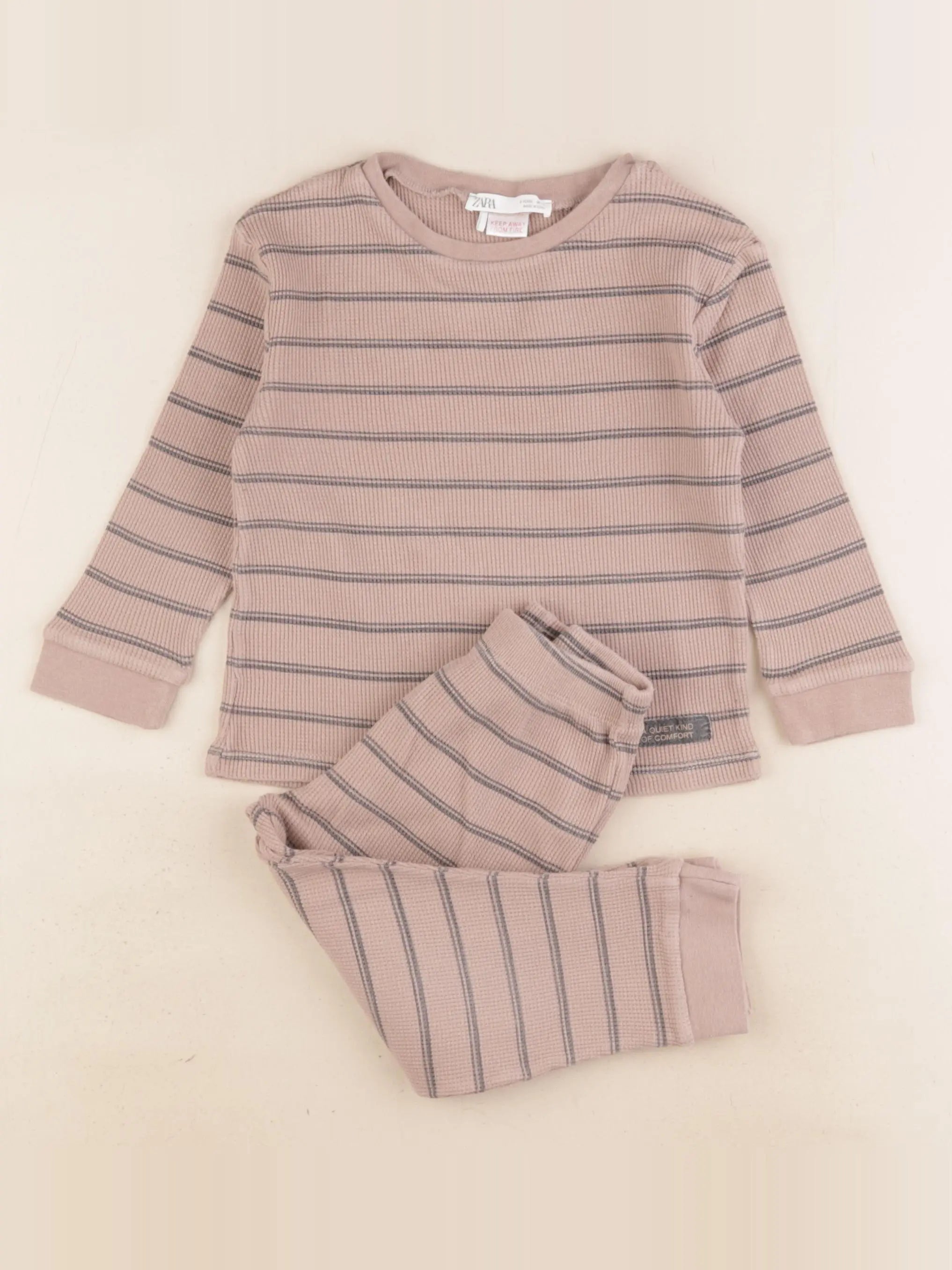 Zara - pyjama coton marron - 3 ans