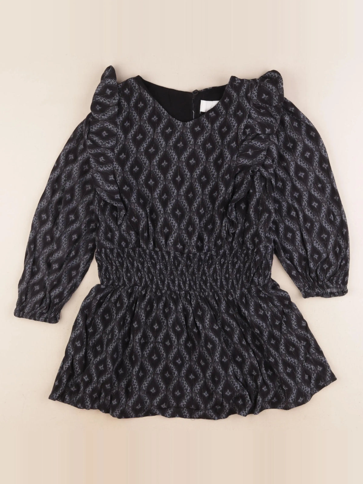 Zara - robe noir, gris - 8/9 ans