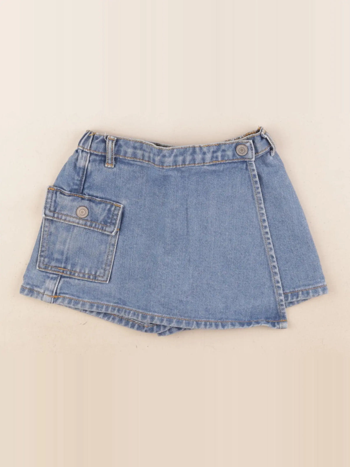 Vertbaudet - jupe short bleu - 5 ans
