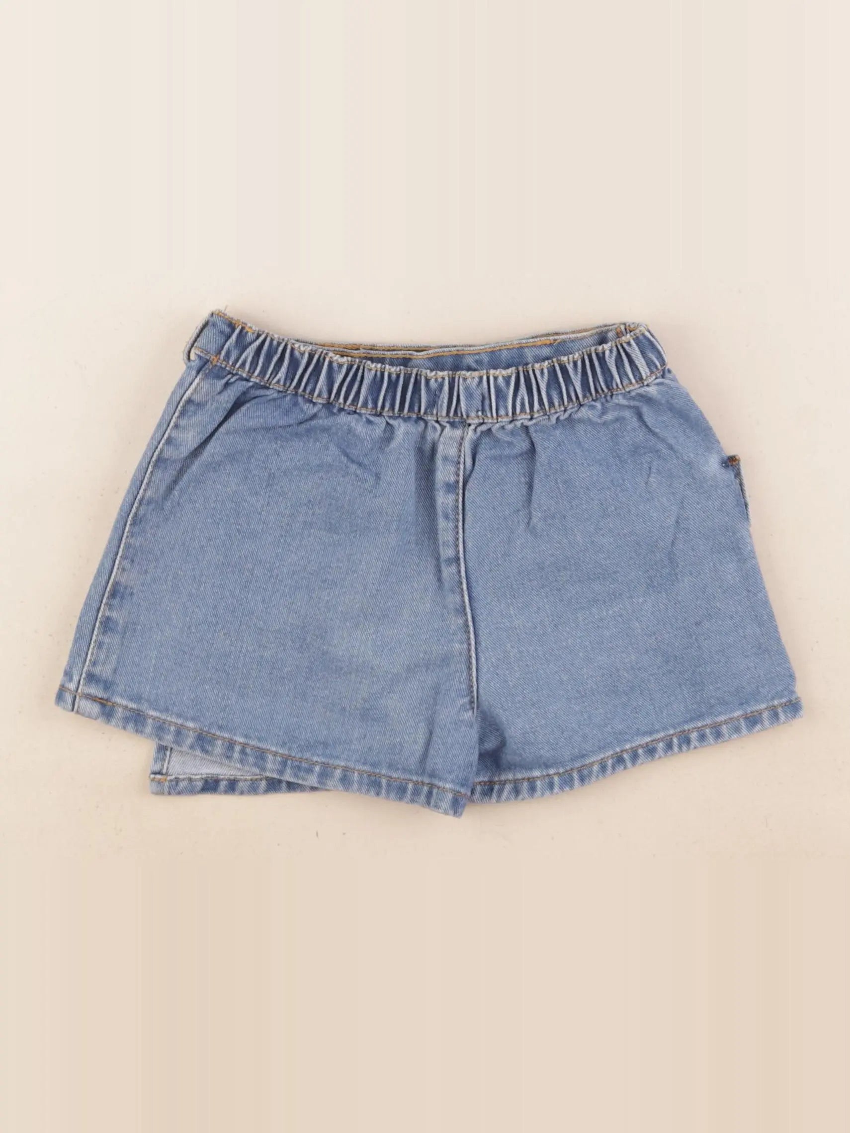 Vertbaudet - jupe short bleu - 5 ans