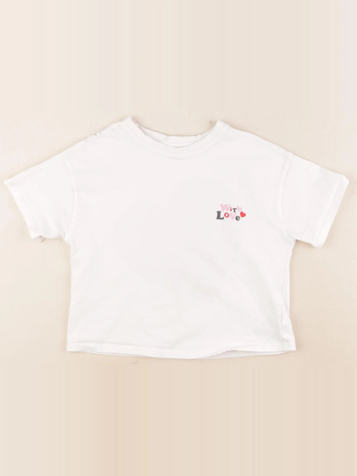 Vertbaudet - tee-shirt blanc - 6 ans
