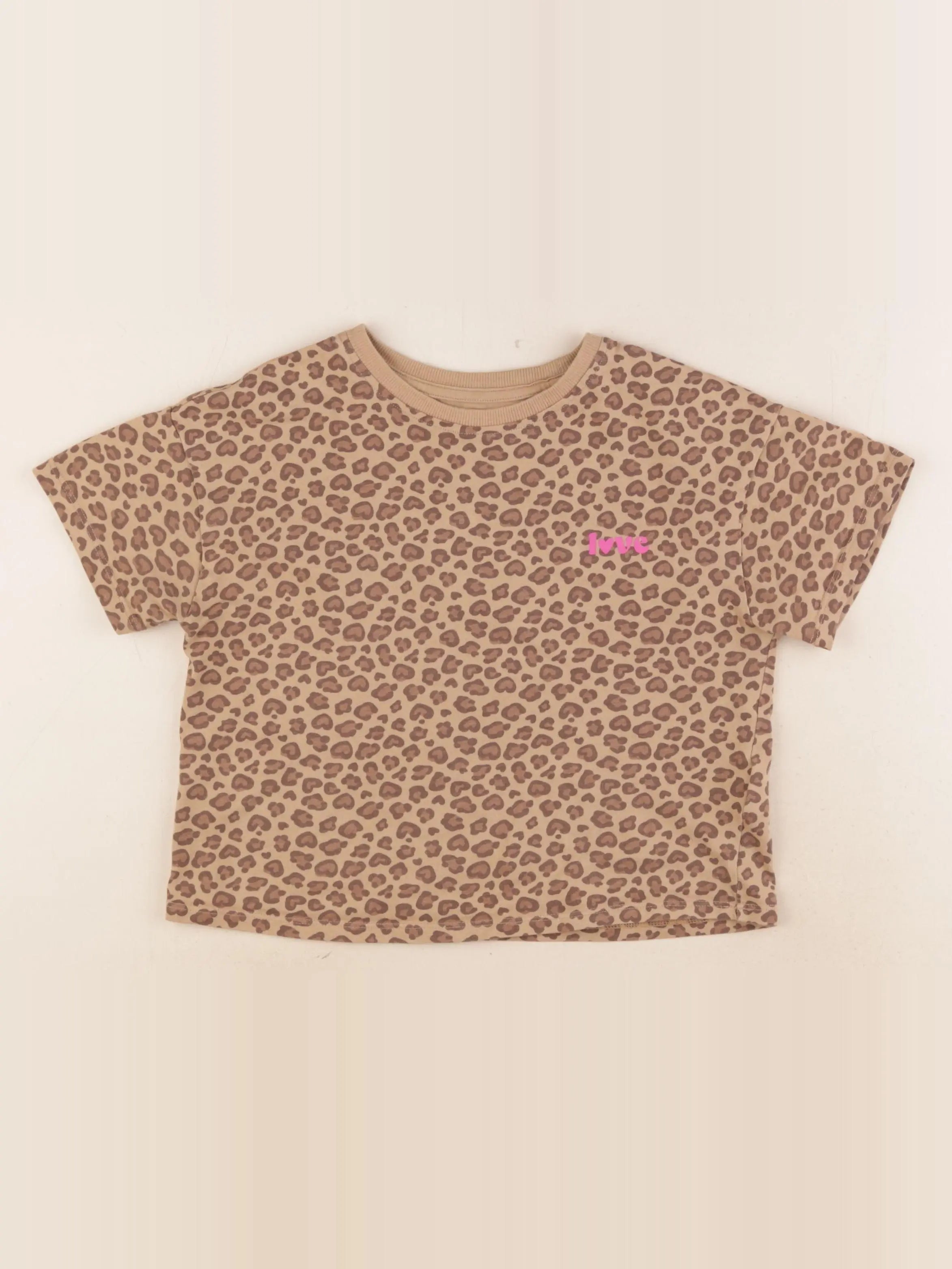 Vertbaudet - tee-shirt marron - 6 ans