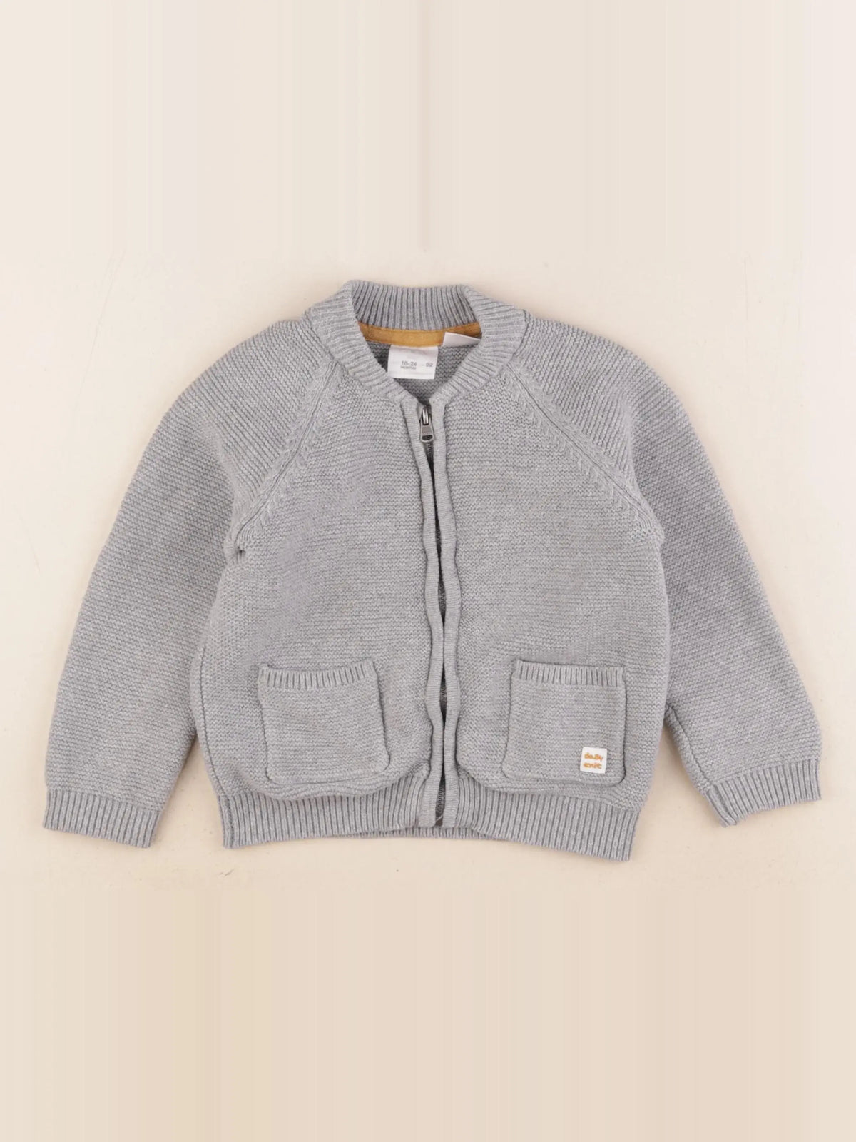Zara - gilet gris - 18/24 mois