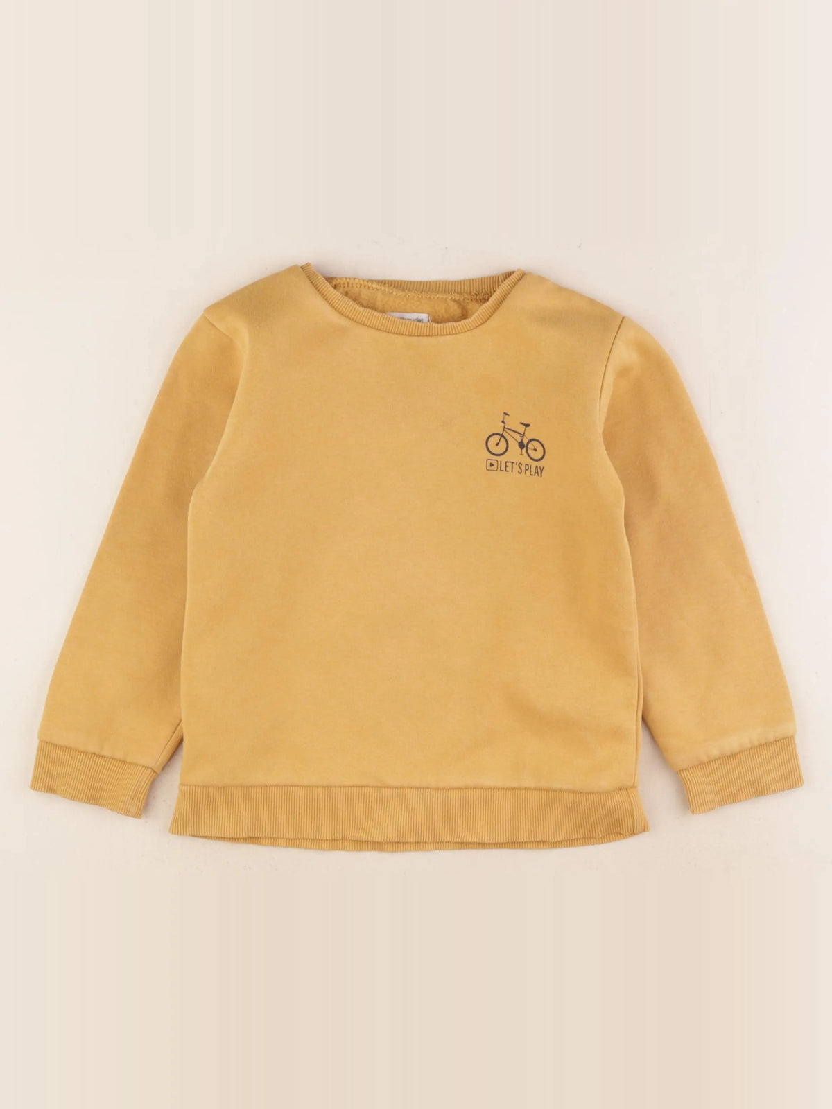 Vertbaudet - sweat jaune - 6 ans