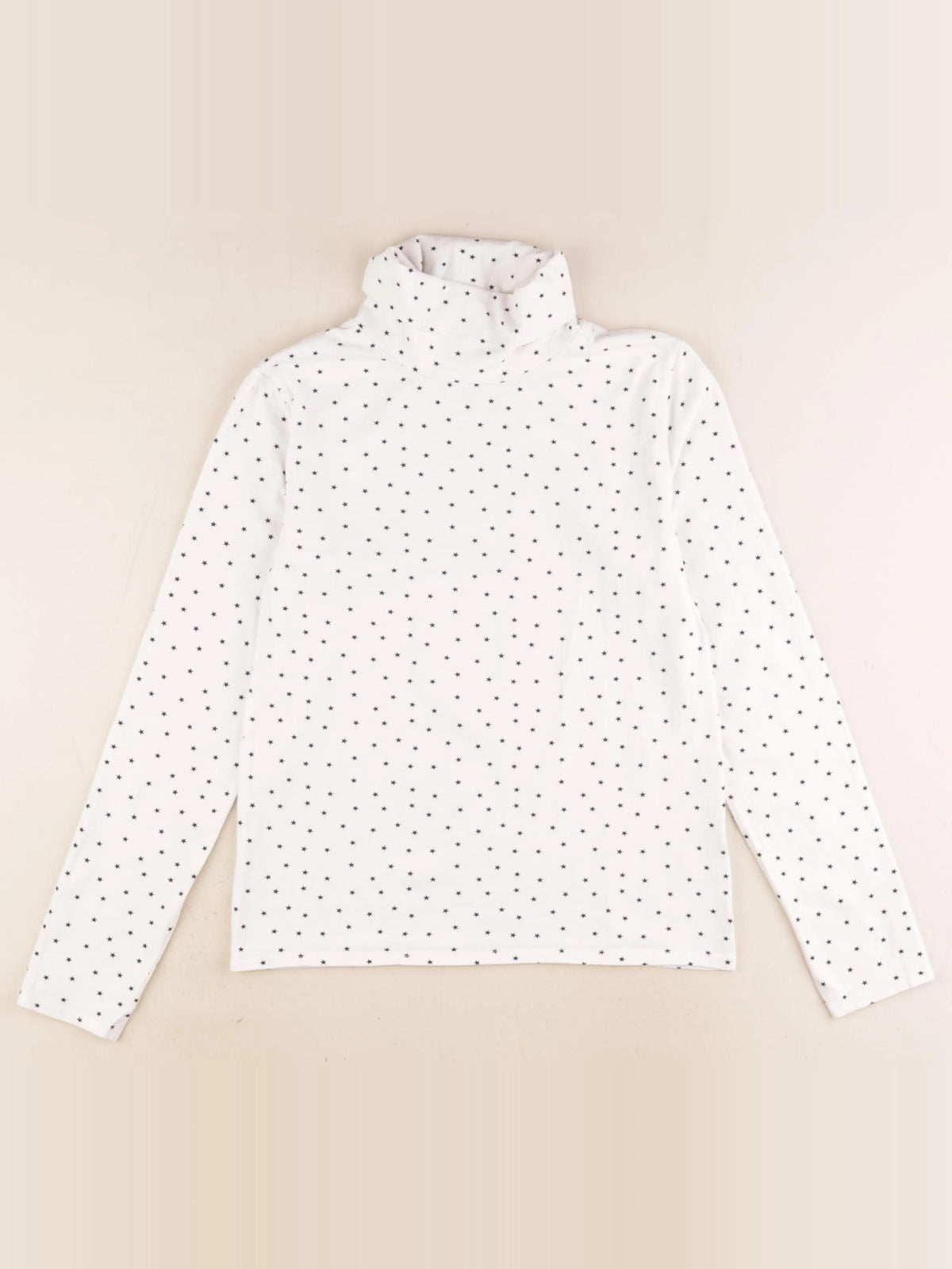 Vertbaudet - sous-pull bleu, blanc - 10 ans