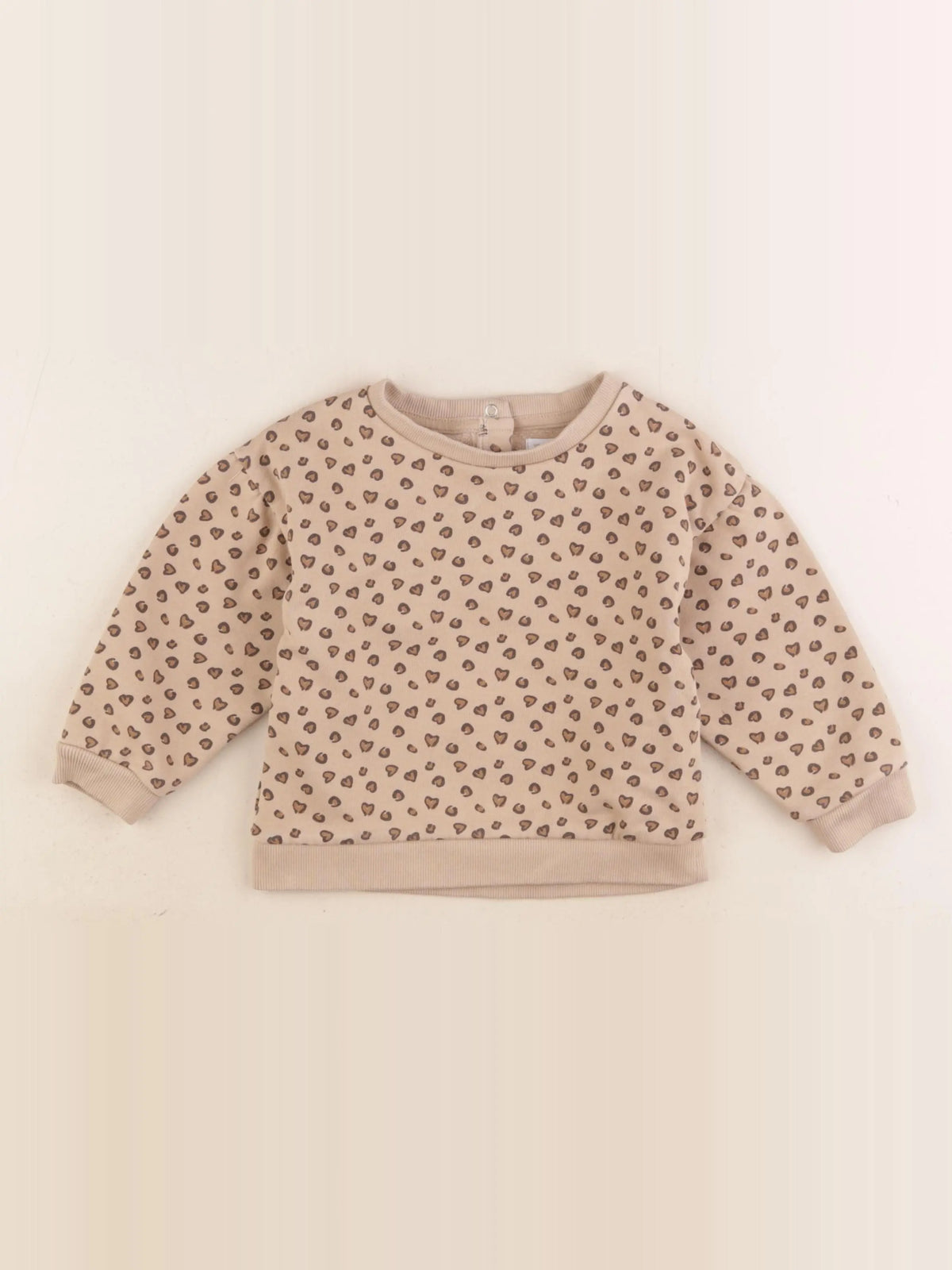Vertbaudet - sweat marron - 24 mois