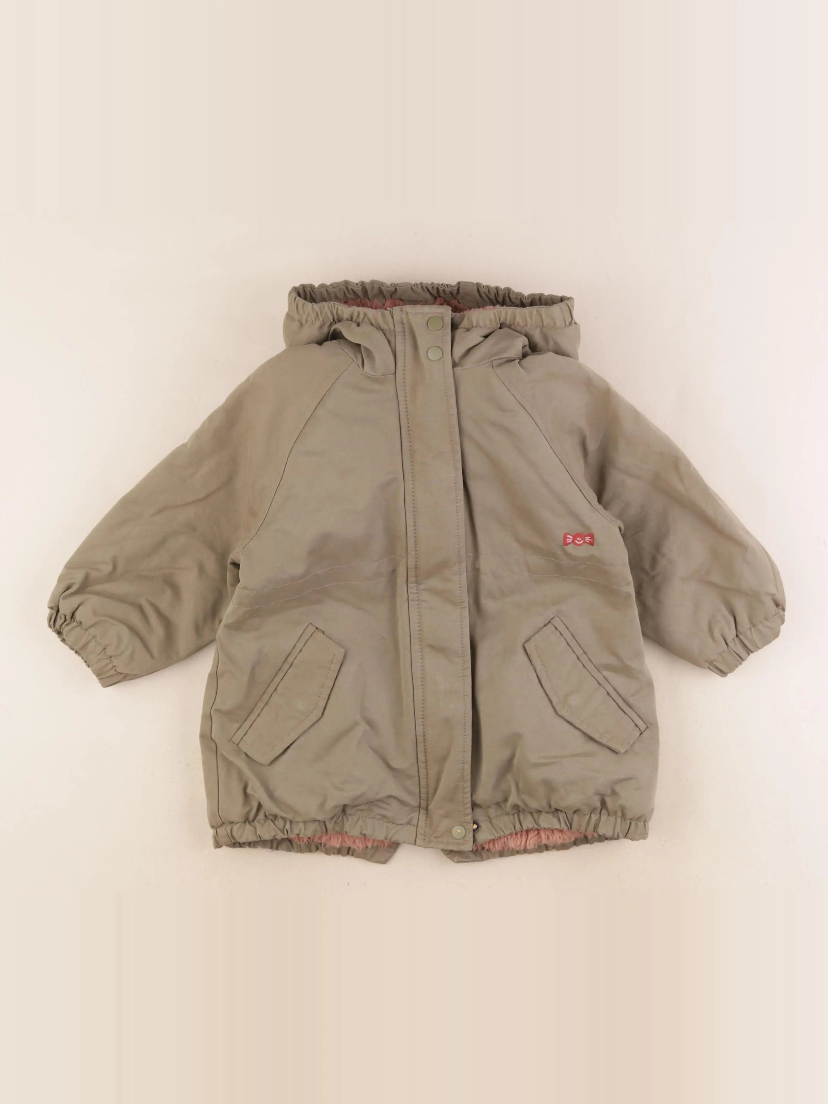 Vertbaudet - manteau vert - 3 ans
