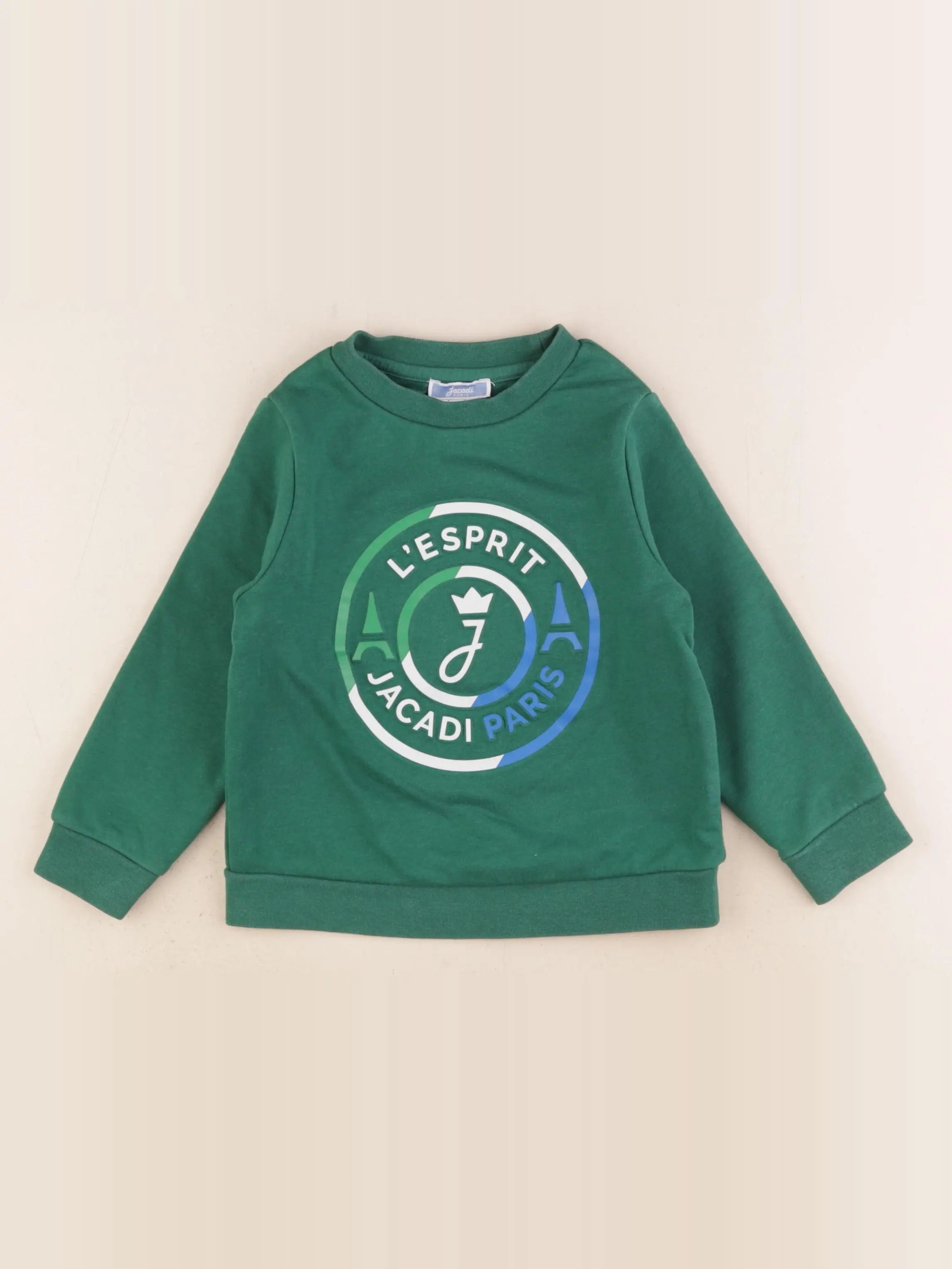 Jacadi - sweat vert - 3 ans