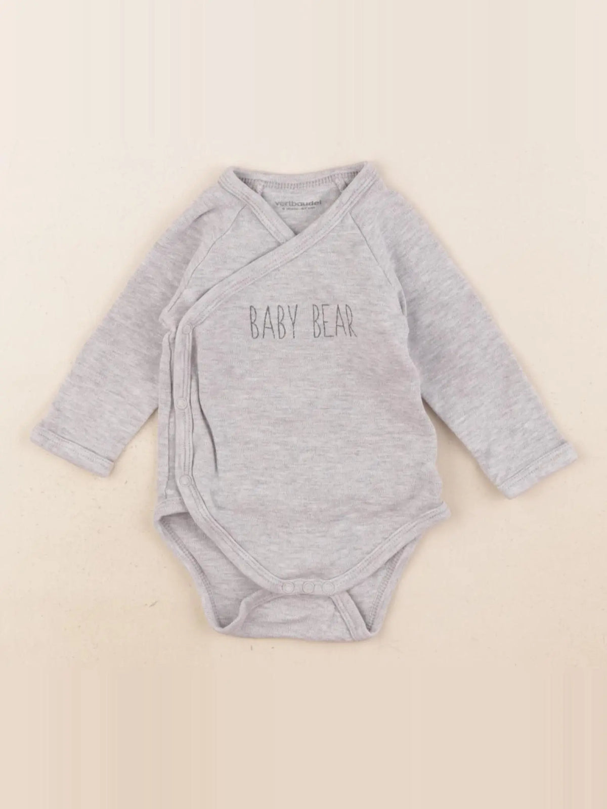 Vertbaudet - body gris - 6 mois