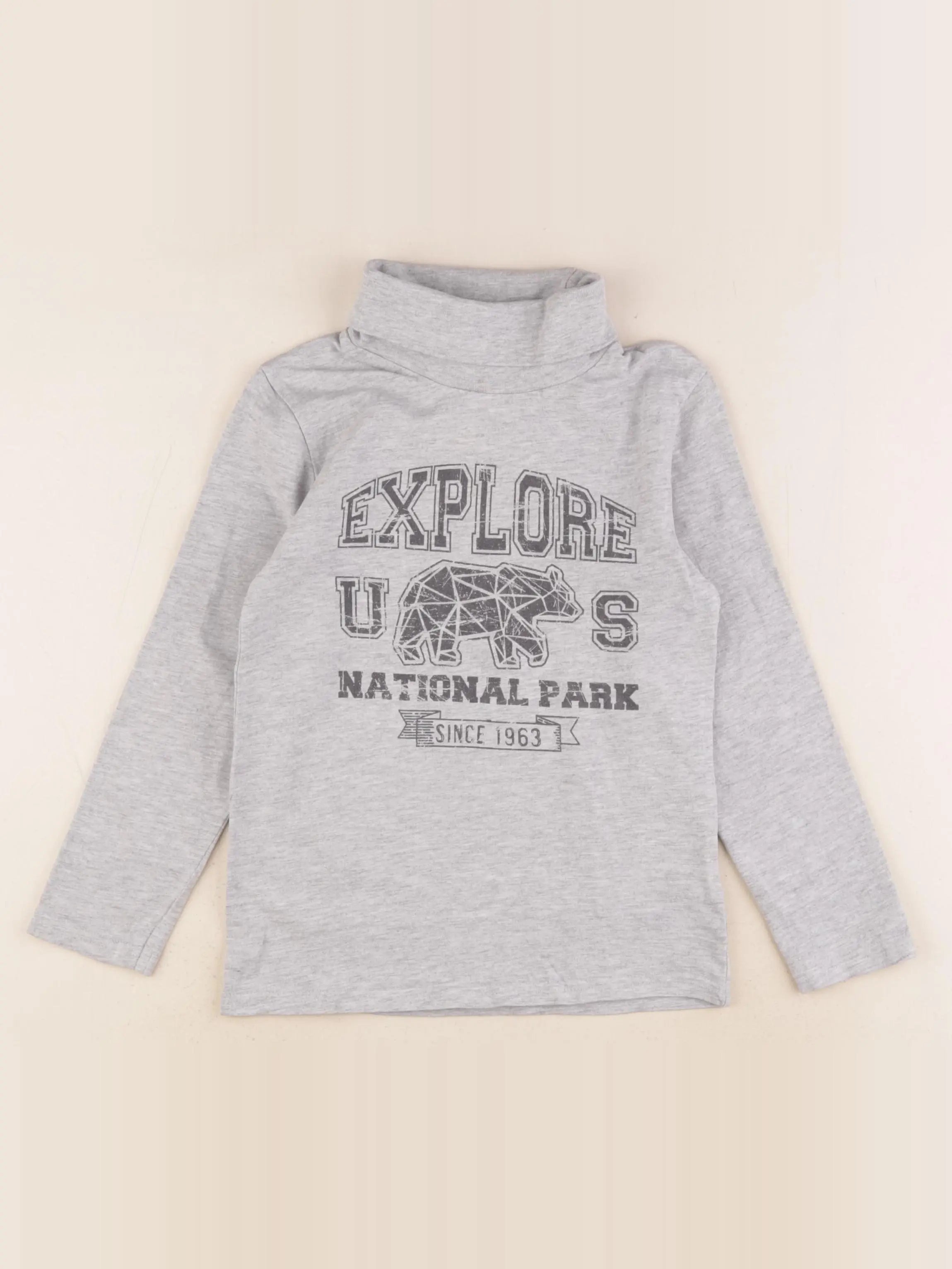 Vertbaudet - sous-pull gris - 6 ans
