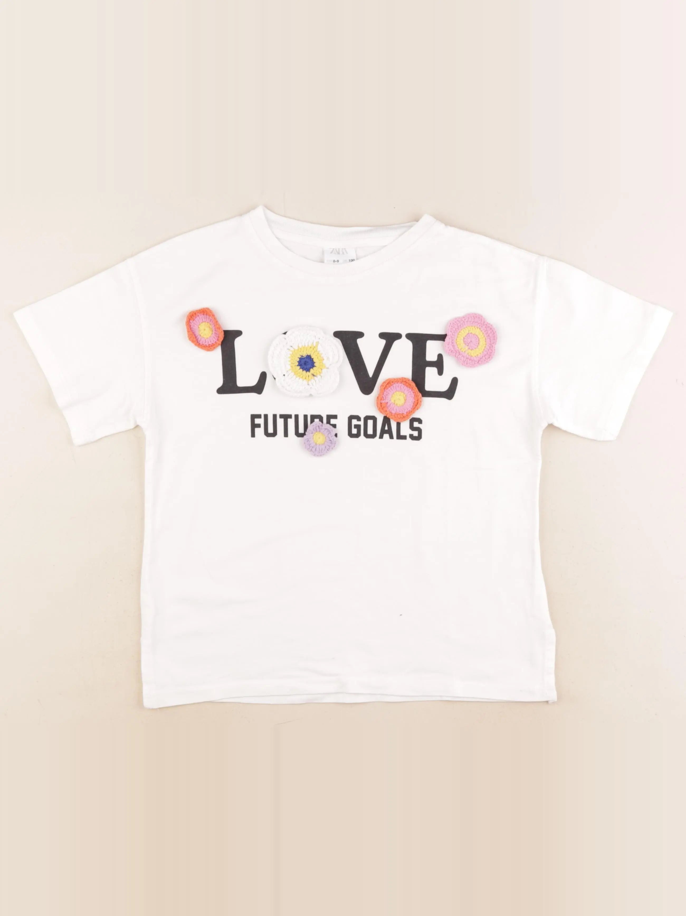 Zara - tee-shirt blanc - 8/9 ans