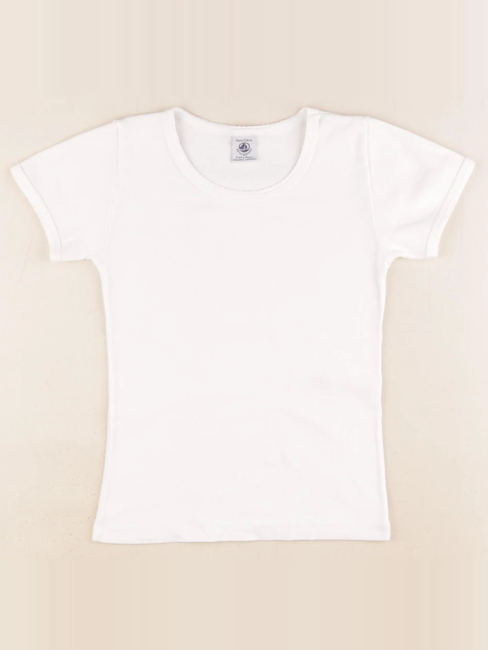 Petit Bateau - maillot de corps blanc - 8 ans