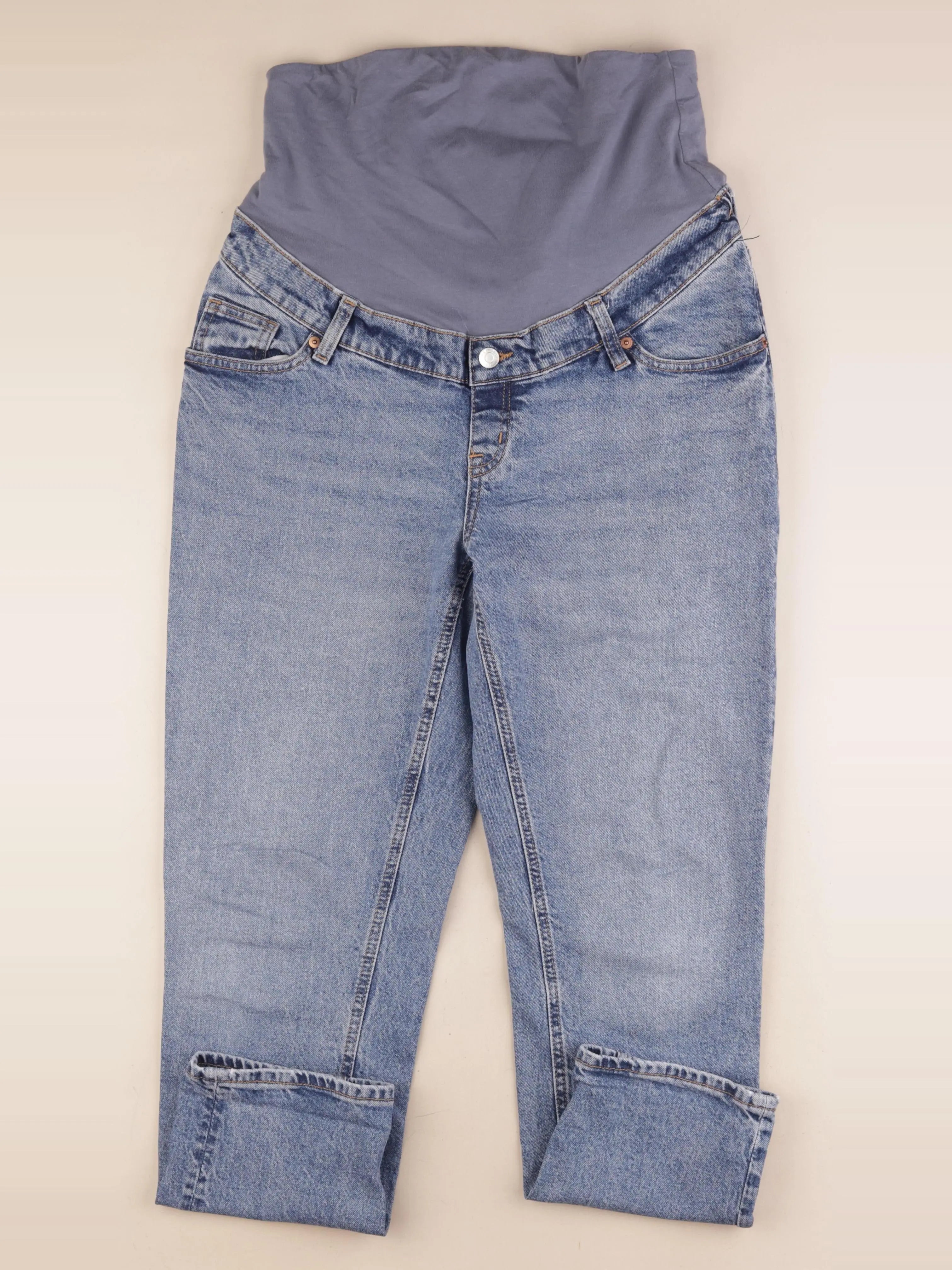 H&M - jean grossesse bleu - m