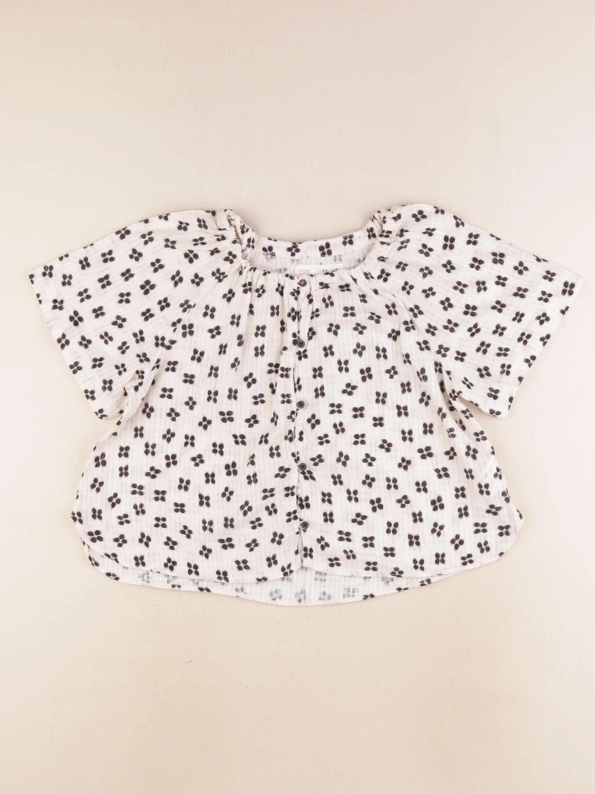 Zara - blouse beige - 8/9 ans