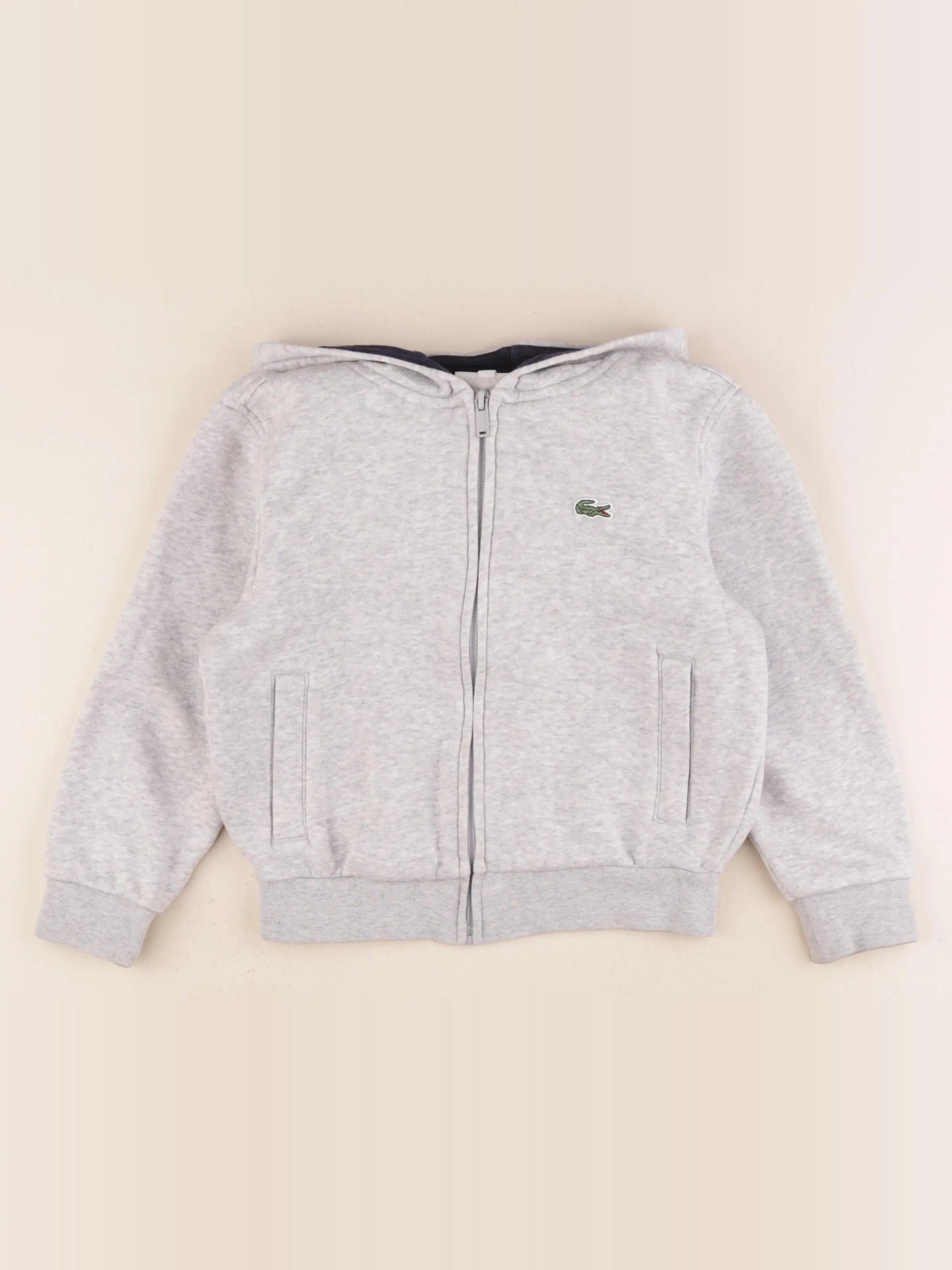 Lacoste - sweat gris - 6 ans
