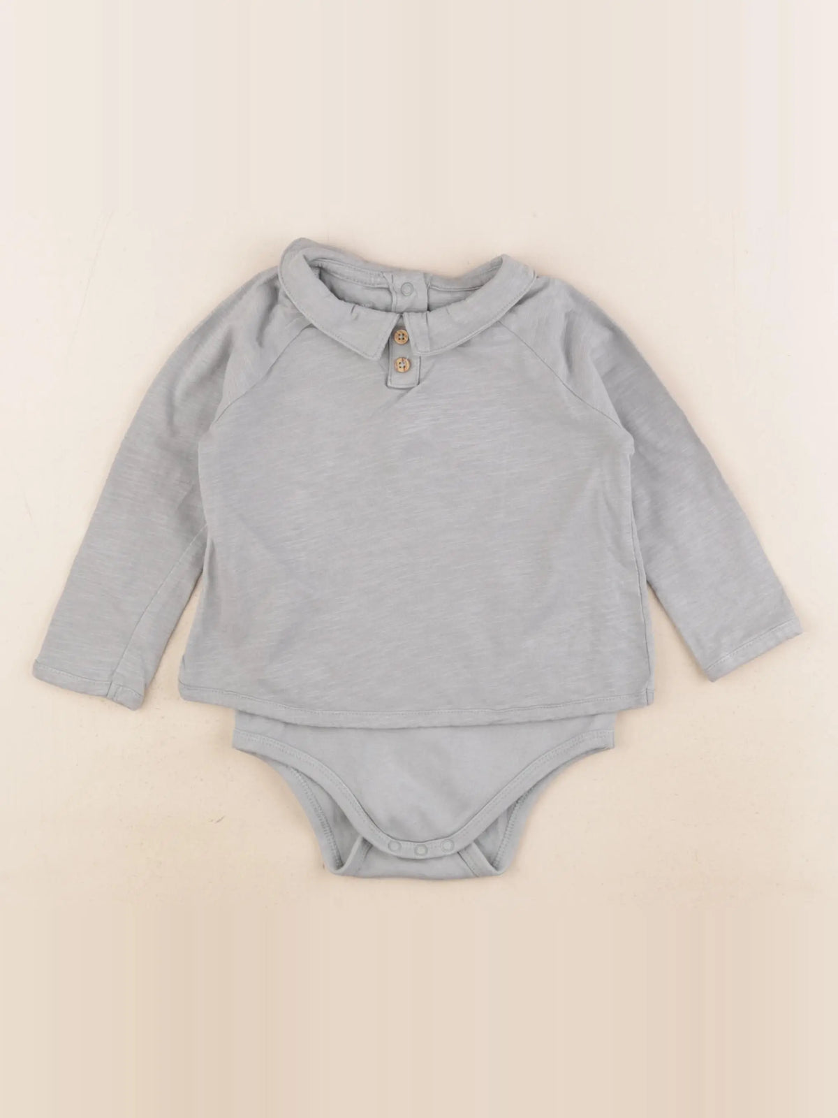 Vertbaudet - body tee-shirt vert - 18 mois