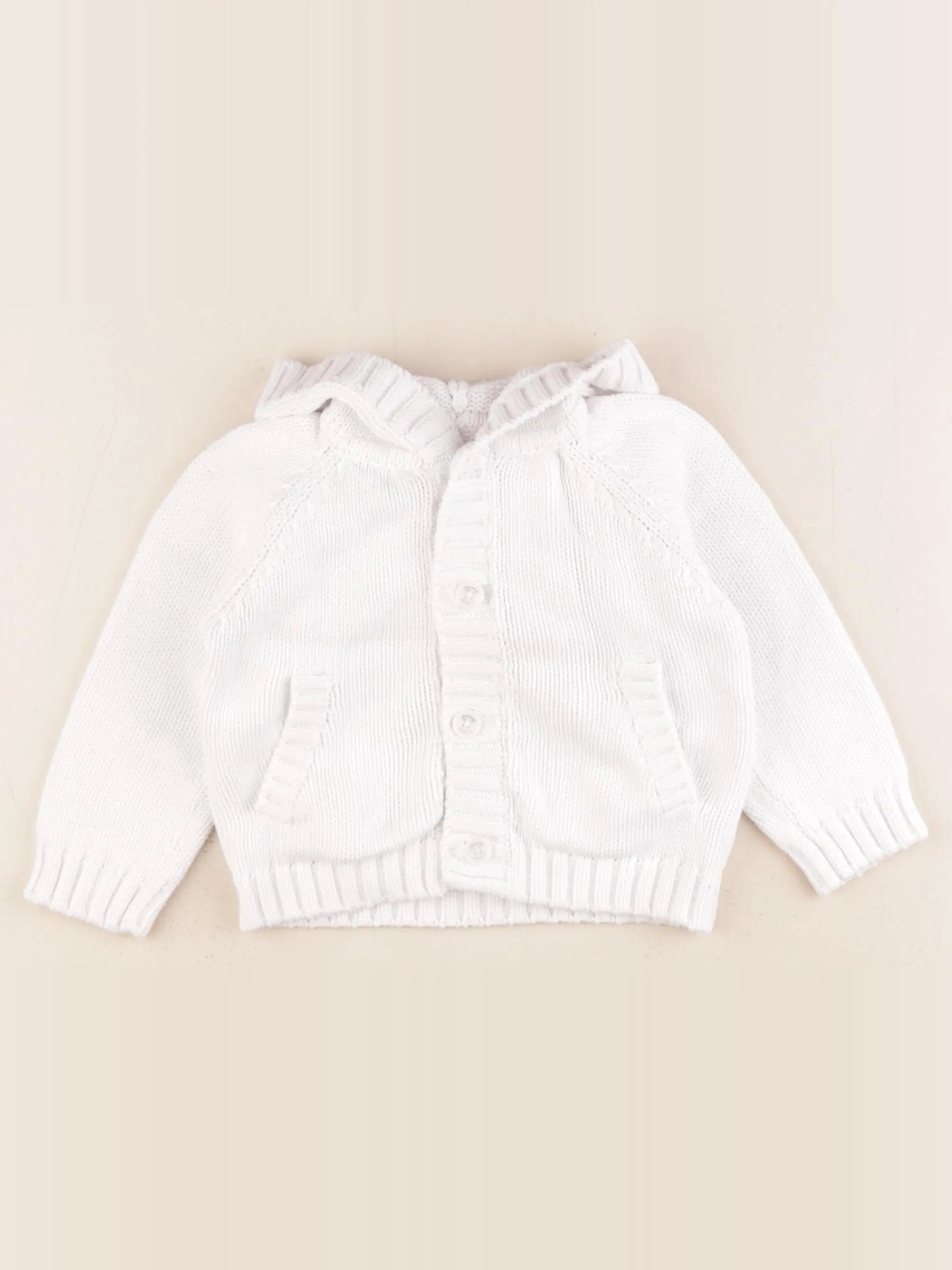 Jacadi - gilet blanc - 18 mois