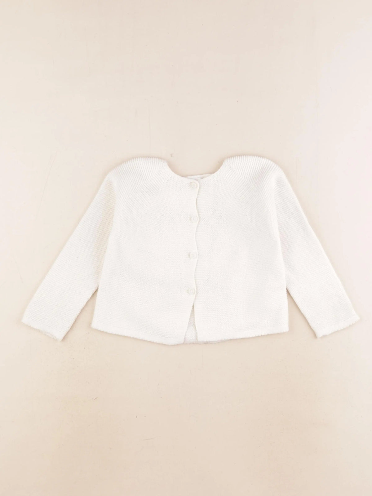 Zara - gilet blanc - 12/18 mois