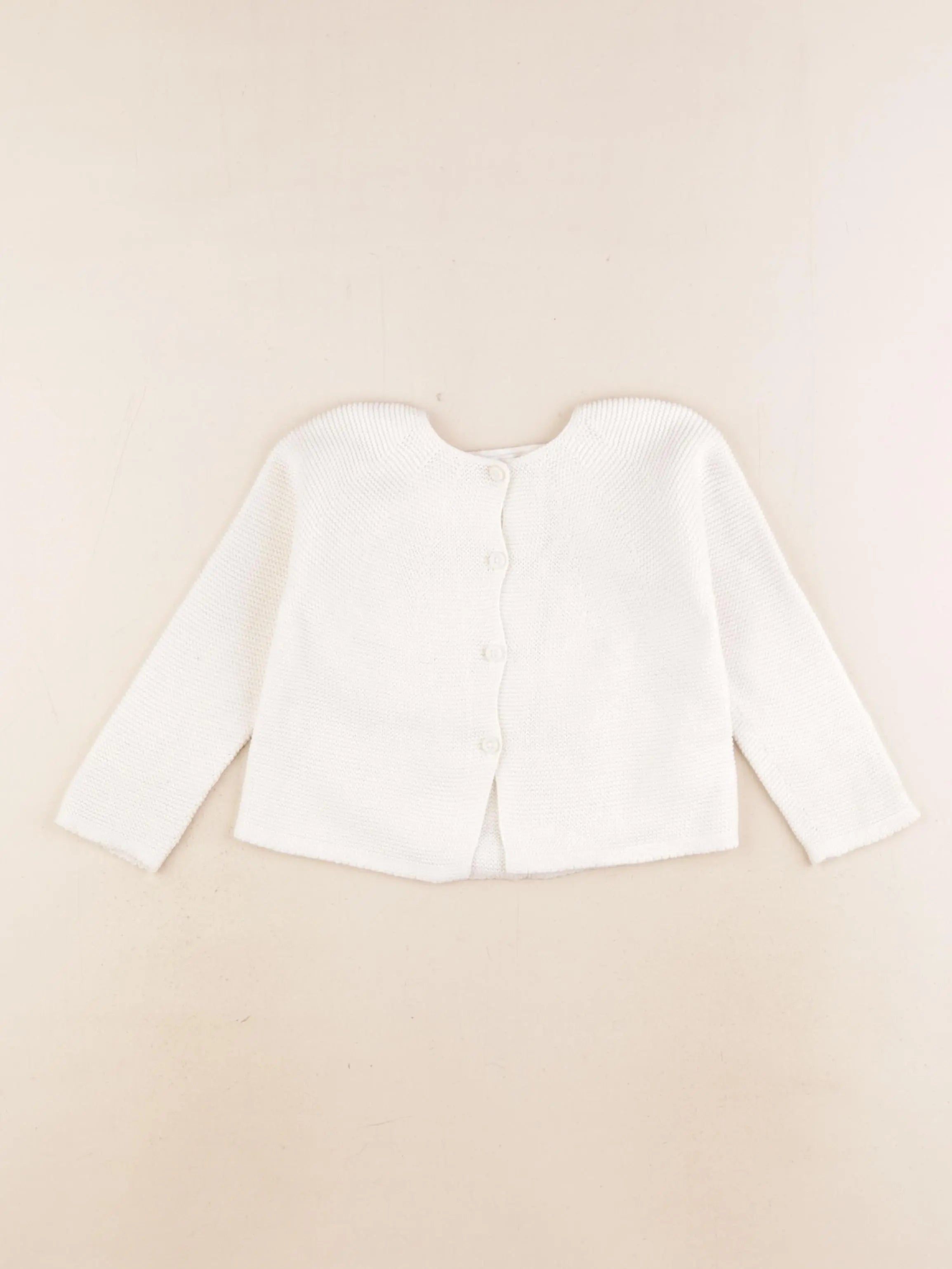 Zara - gilet blanc - 12/18 mois