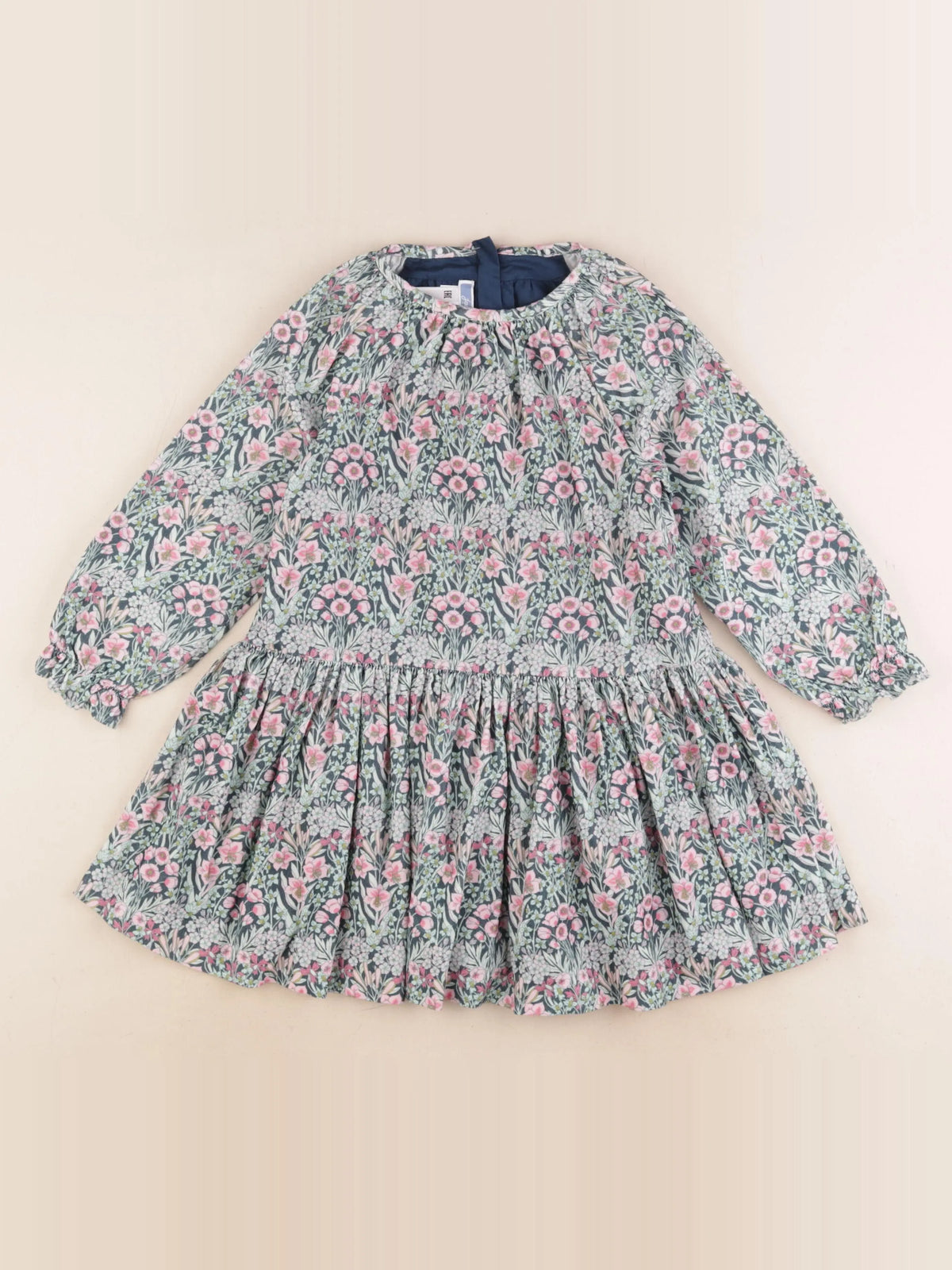 Jacadi - robe rose, vert - 4 ans