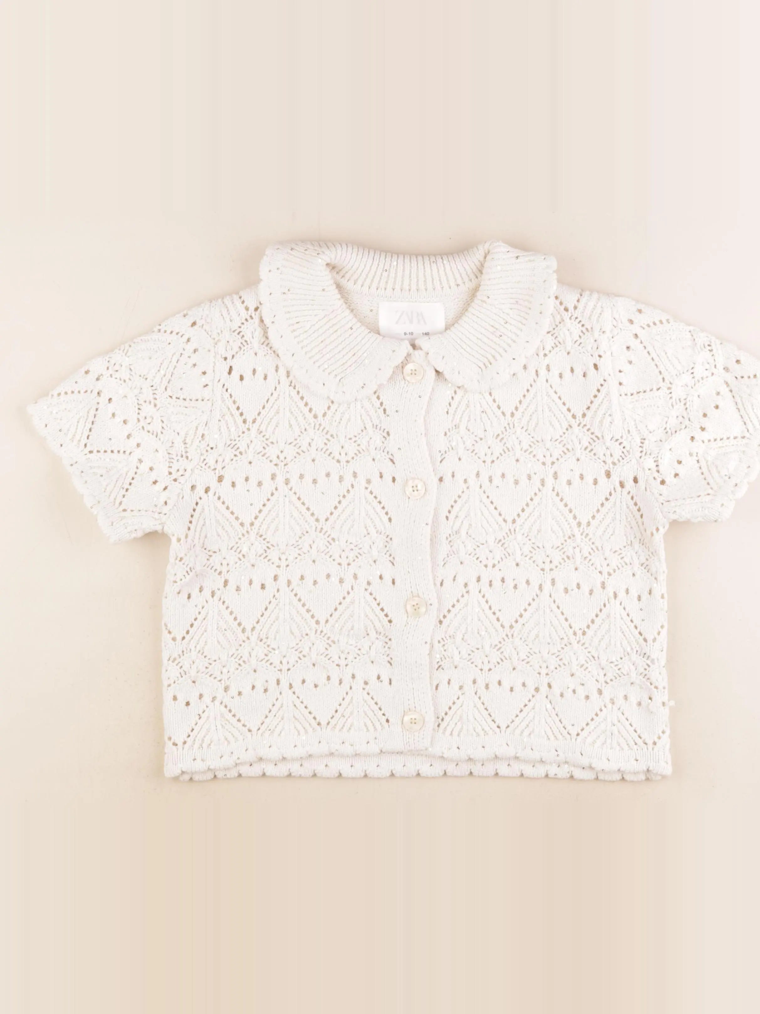 Zara - gilet beige - 9/10 ans
