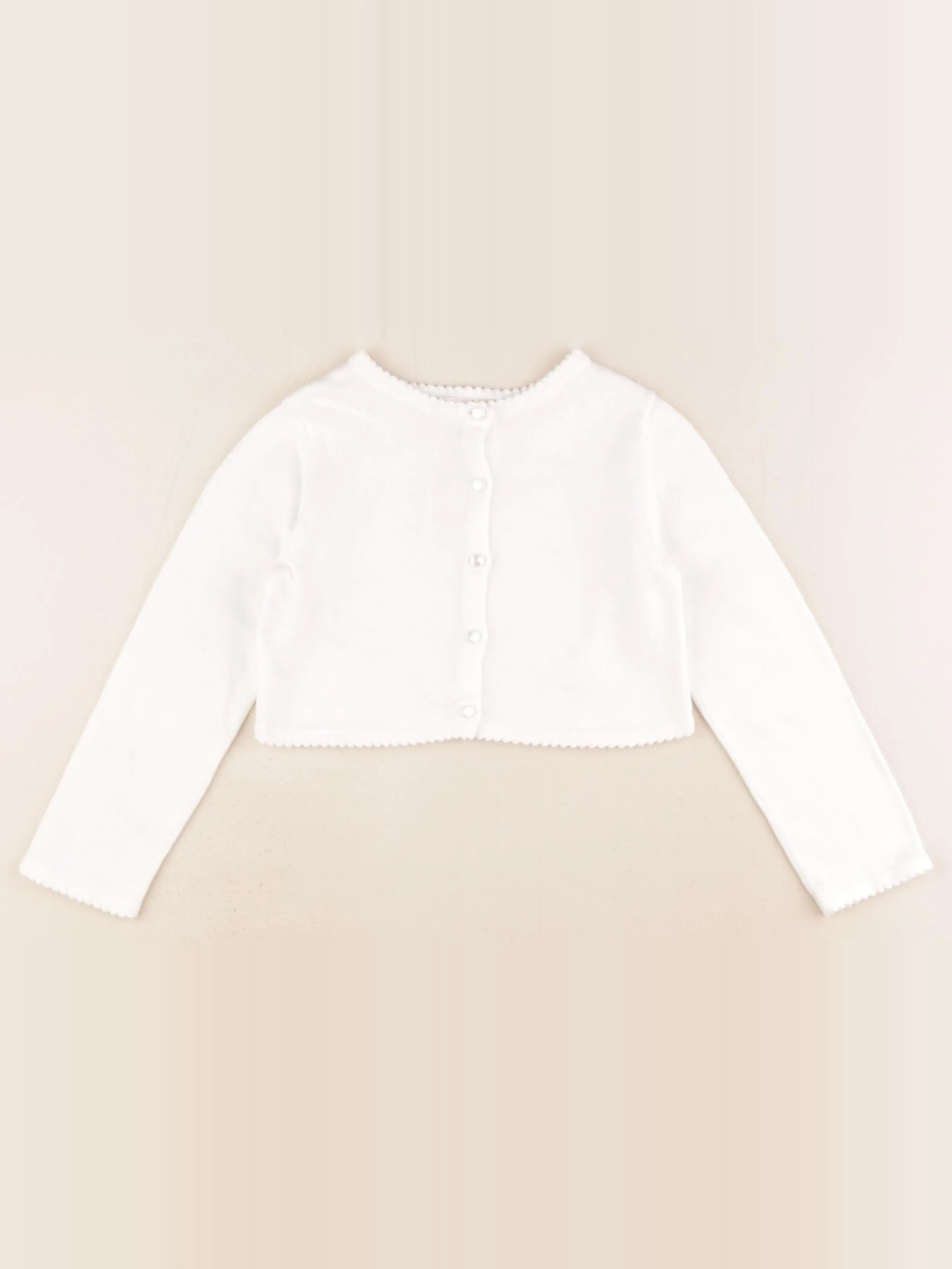 Jacadi - gilet court blanc - 4 ans