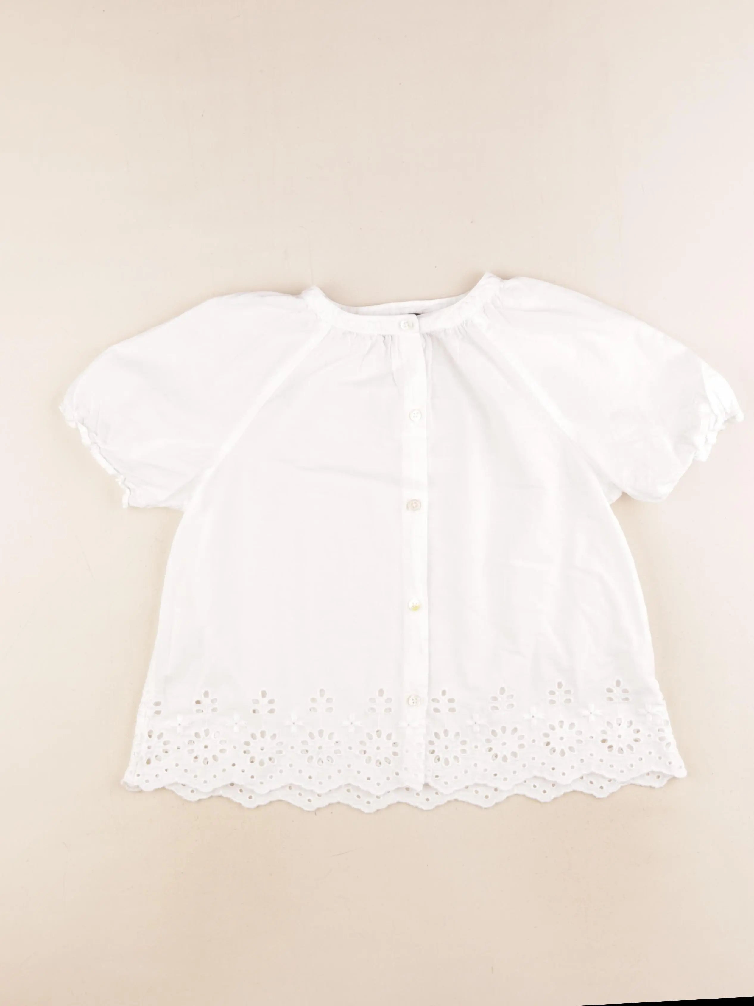 Monoprix - blouse blanc - 10 ans