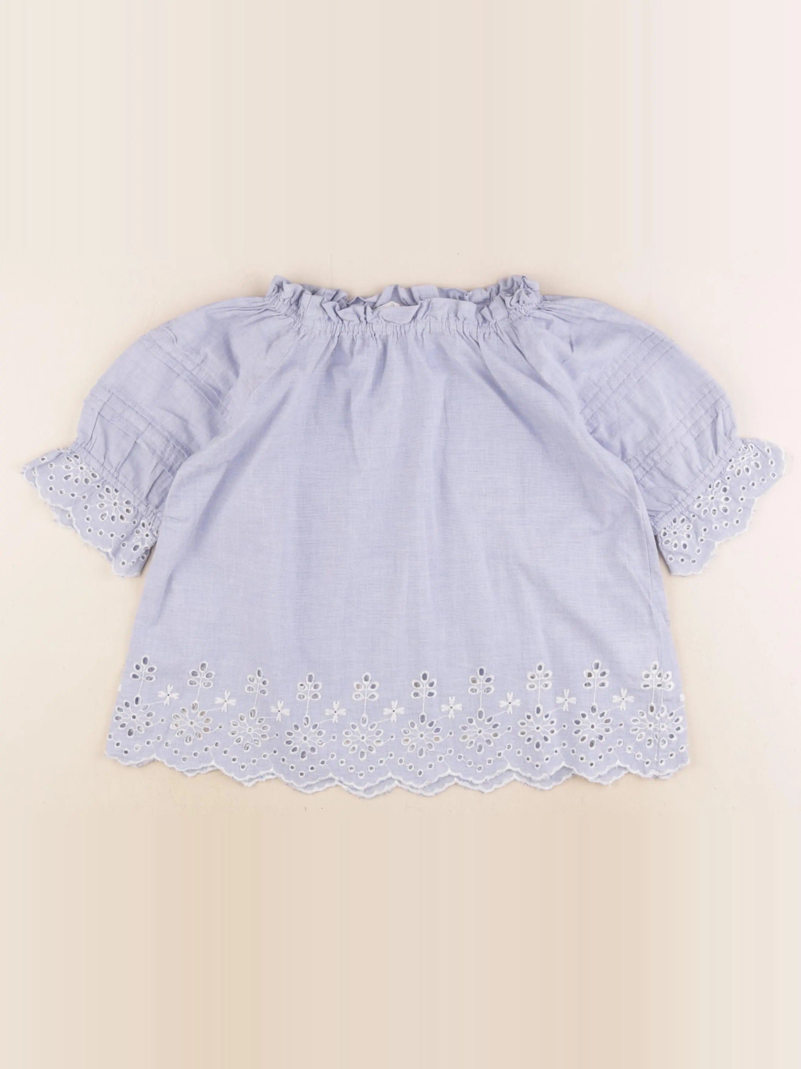 Monoprix - blouse bleu - 8 ans