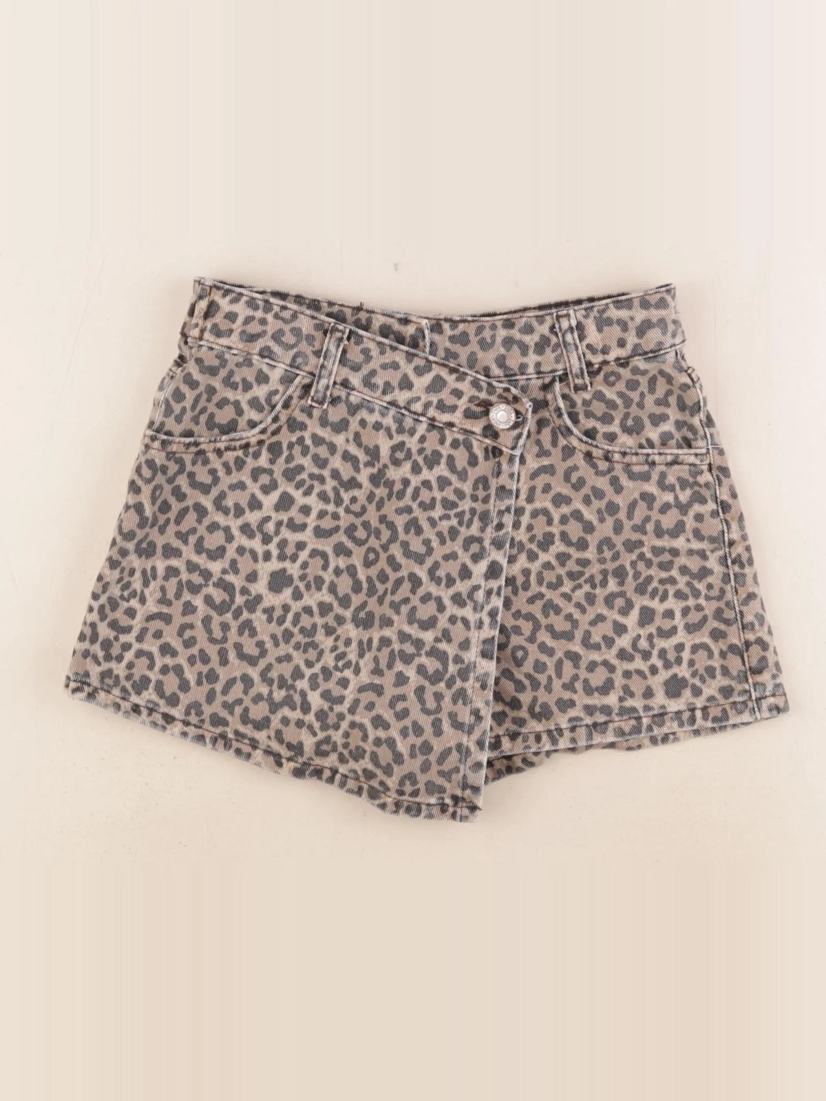 Zara - jupe short marron - 10 ans