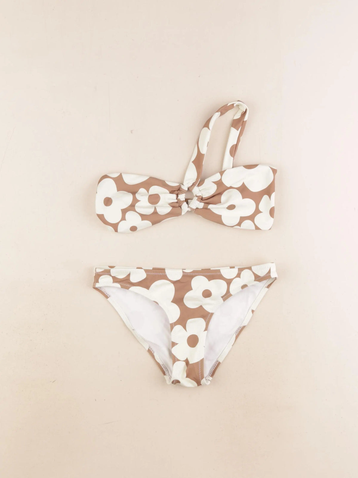 Zara - maillot de bain marron, beige - 8/9 ans
