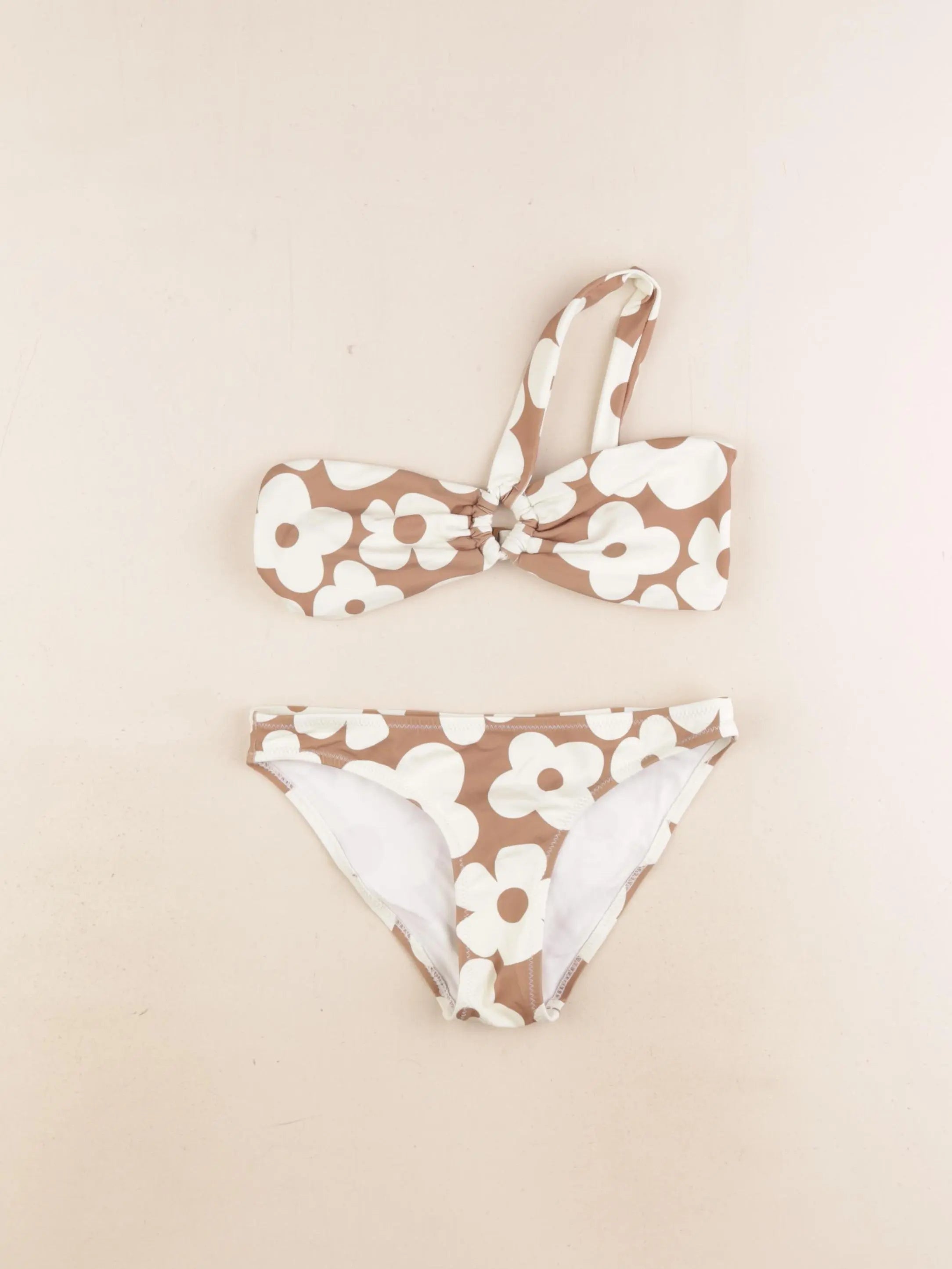 Zara - maillot de bain marron, beige - 8/9 ans