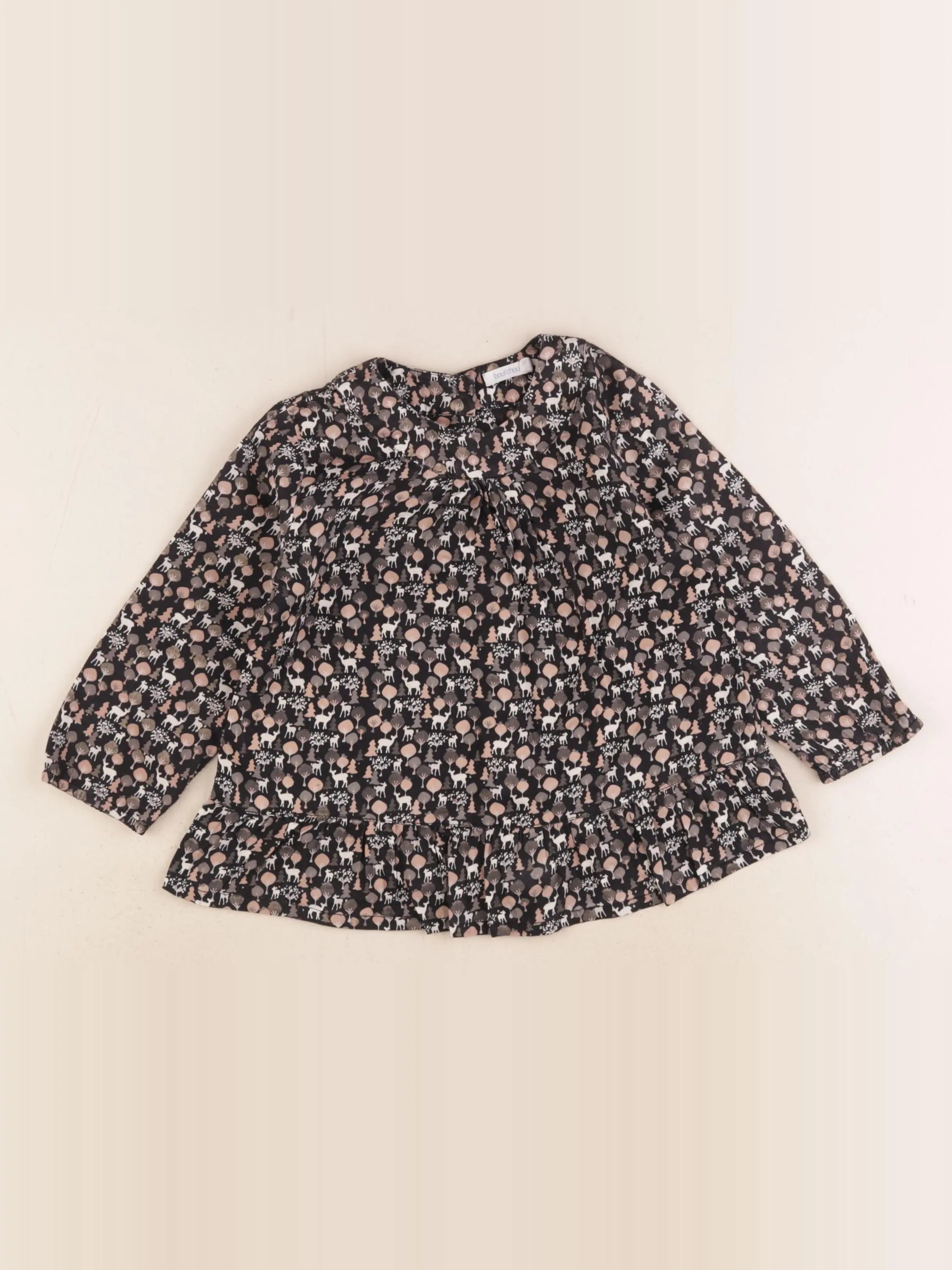 Boutchou - blouse noir - 24 mois