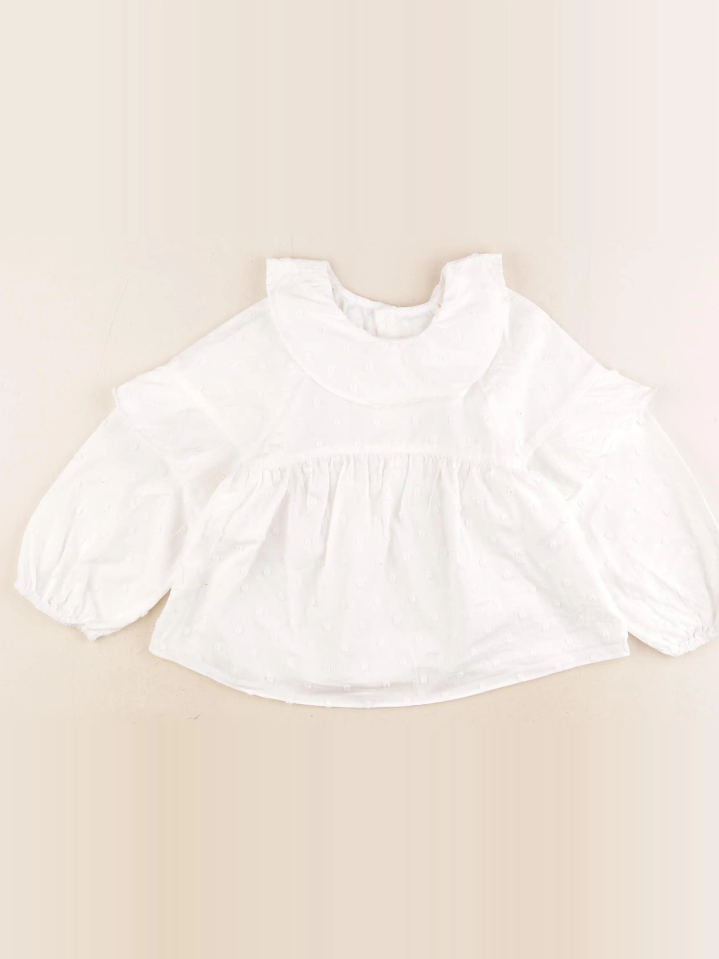 Zara - blouse blanc - 4/5 ans