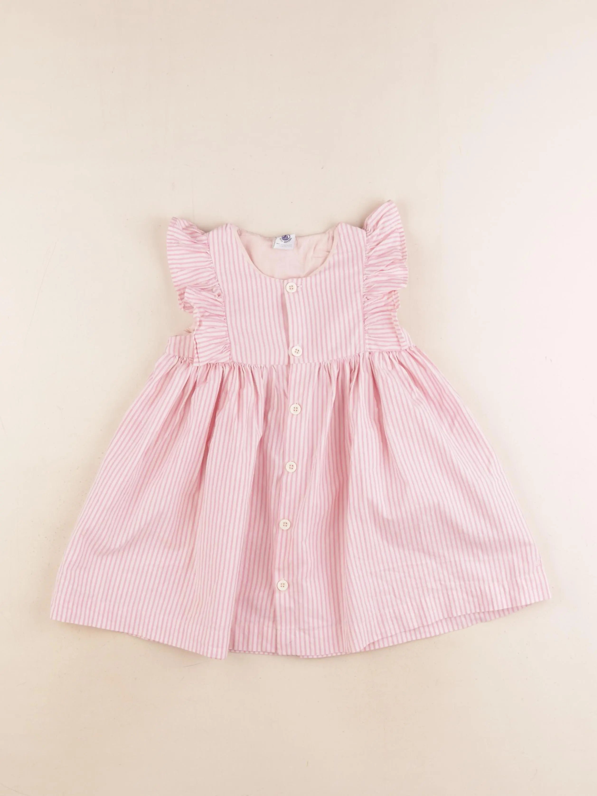 Petit Bateau - robe rose - 24 mois