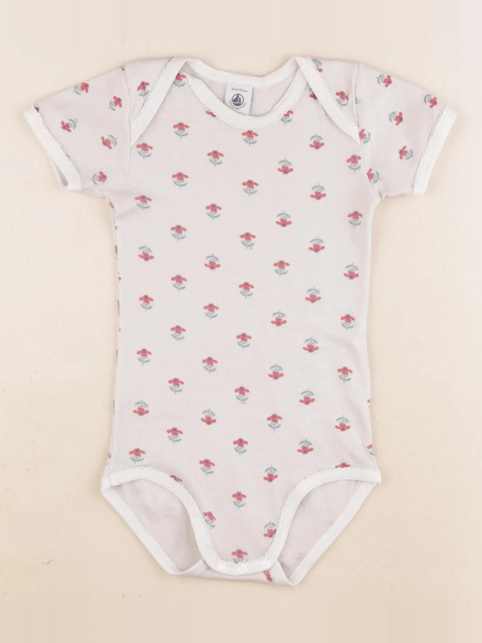 Petit Bateau - body beige - 36 mois