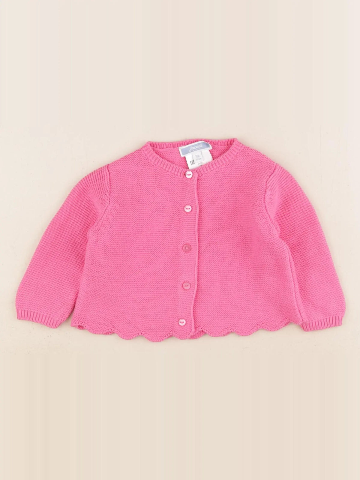 Jacadi - gilet rose - 6 mois