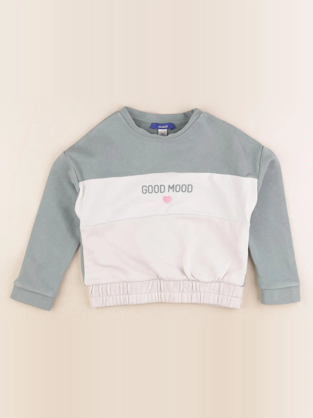 Okaidi - sweat vert - 3 ans