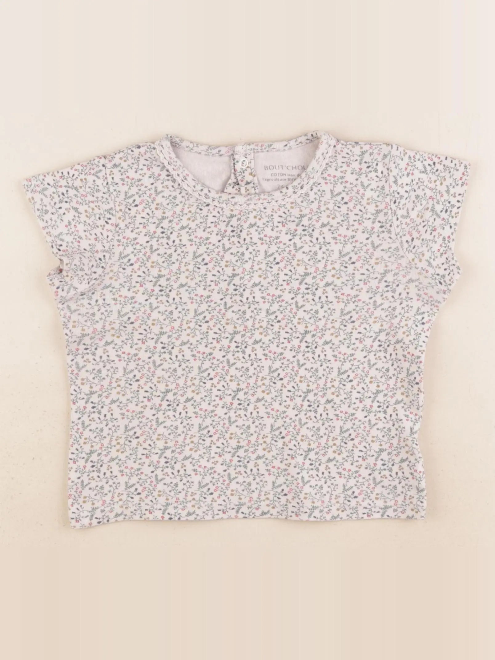 Boutchou - tee-shirt beige - 24 mois