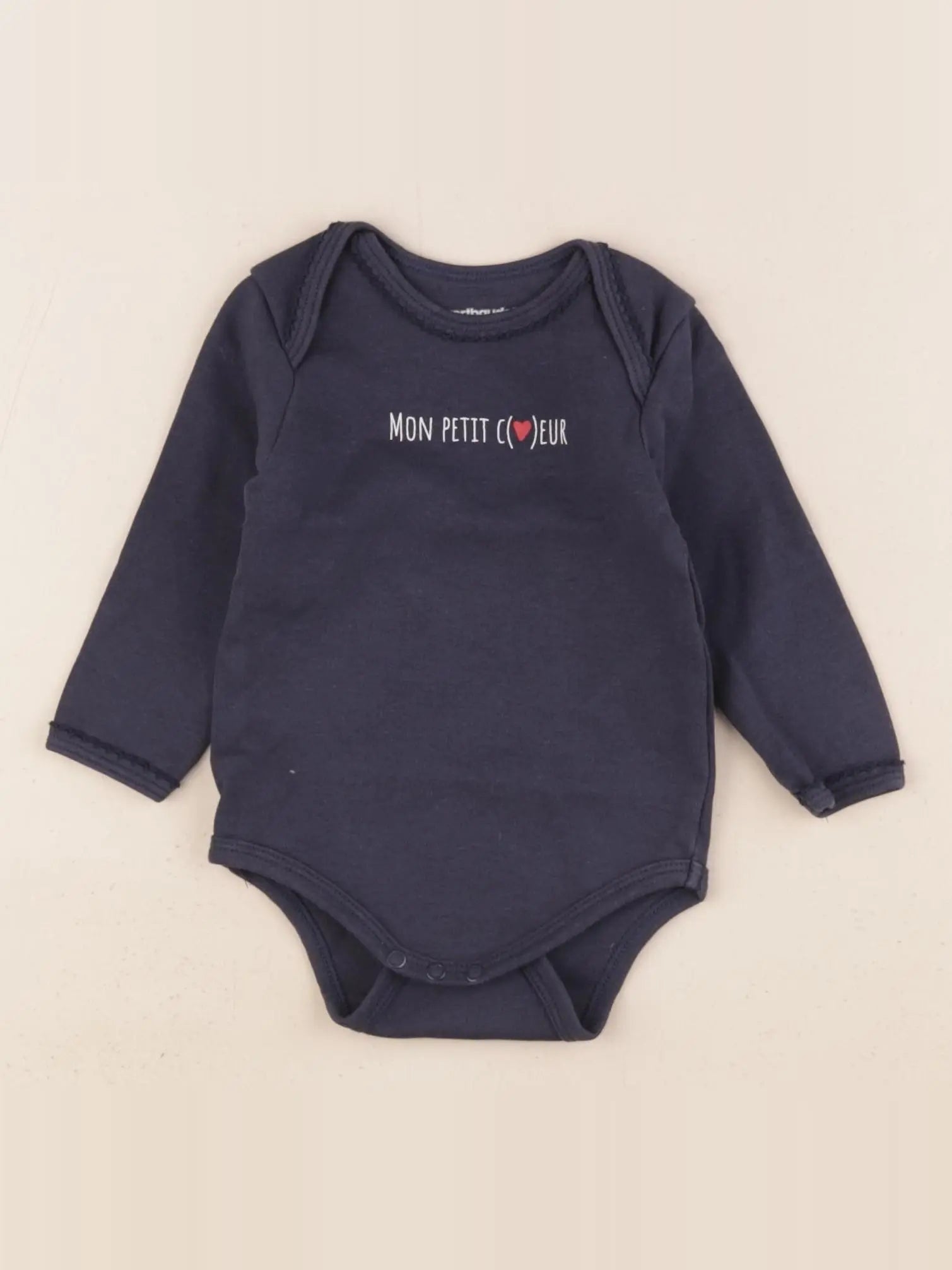 Vertbaudet - body bleu - 6 mois