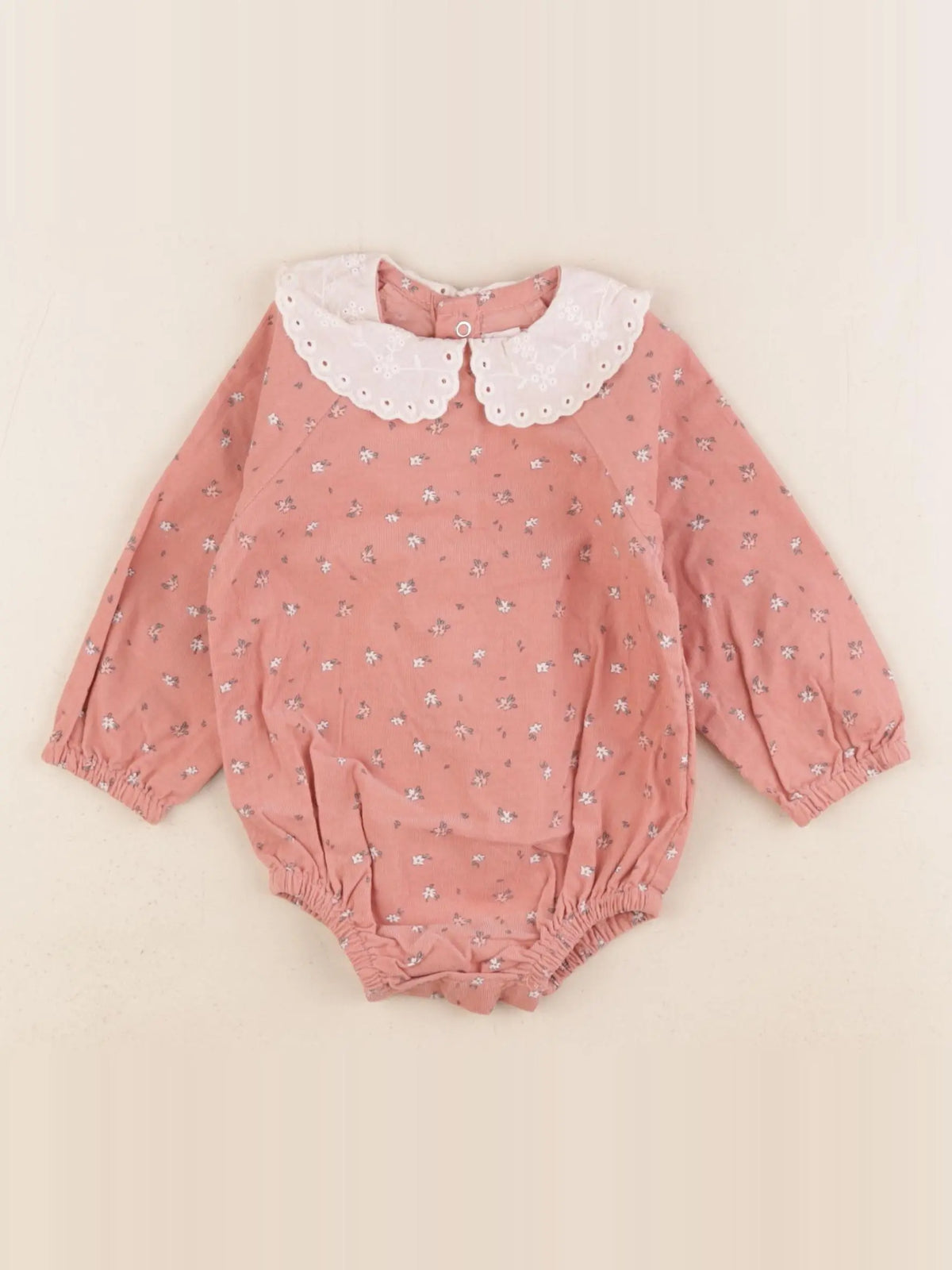 Vertbaudet - combinaison rose - 6 mois