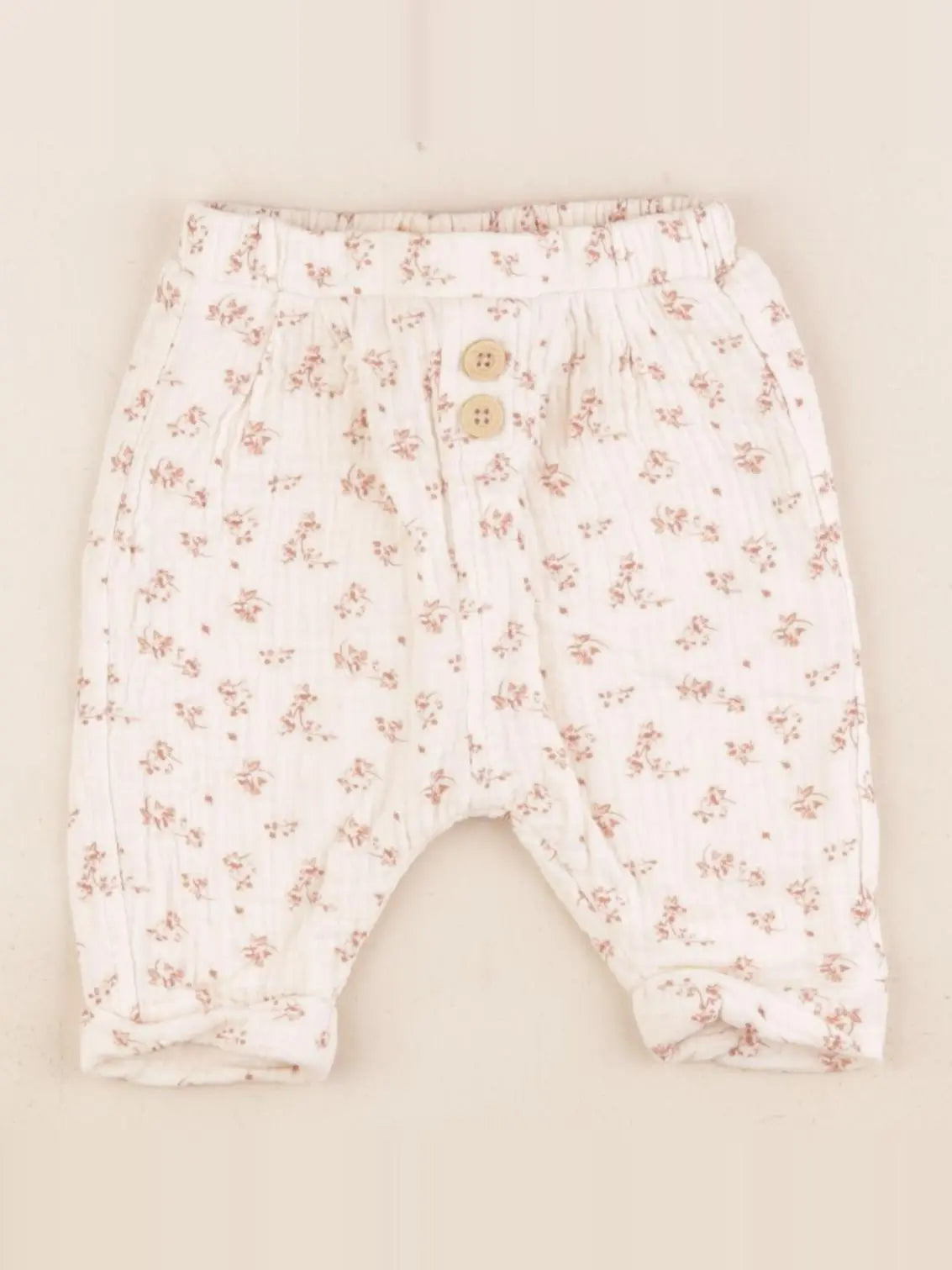 Vertbaudet - sarouel beige - 1 mois