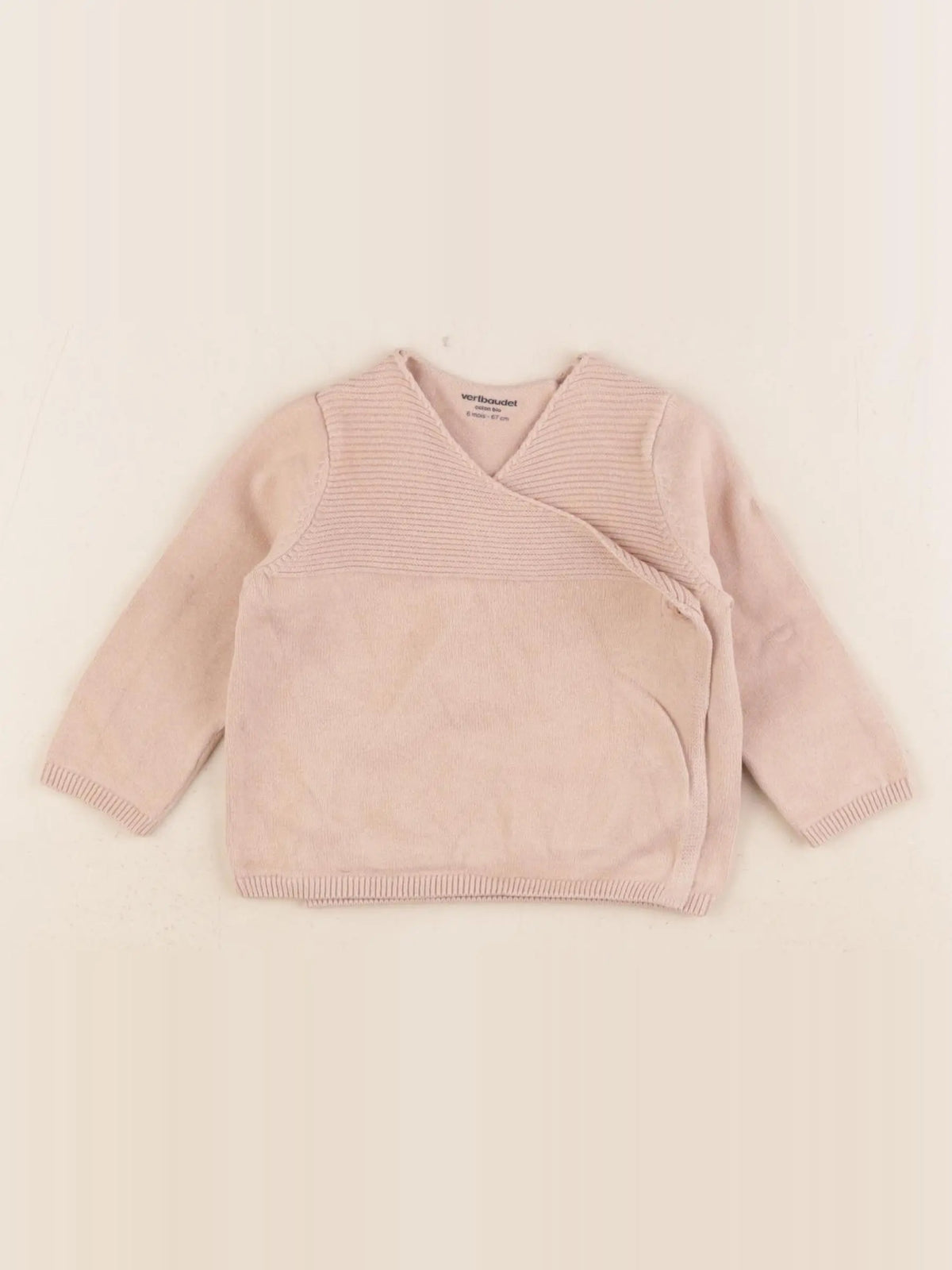 Vertbaudet - pull marron - 6 mois