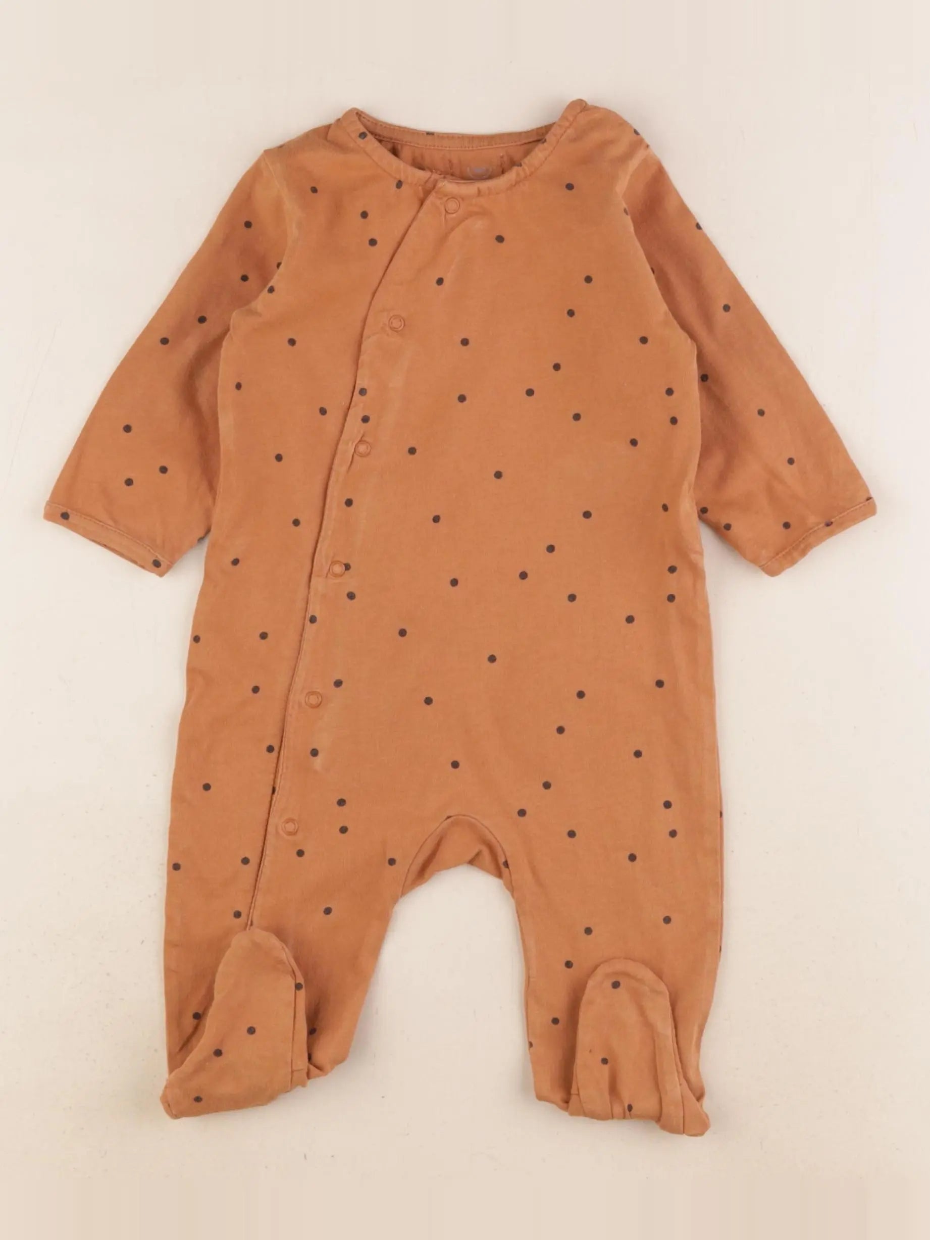 Bonjour Little - pyjama coton marron - 6 mois