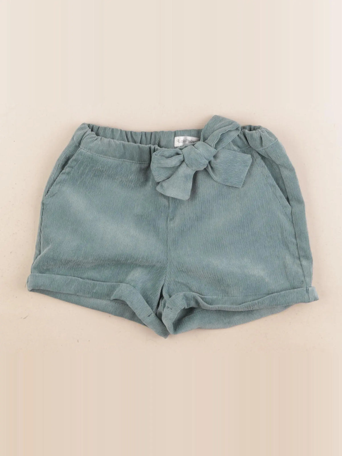 Lola Palacios - short bleu - 4 ans