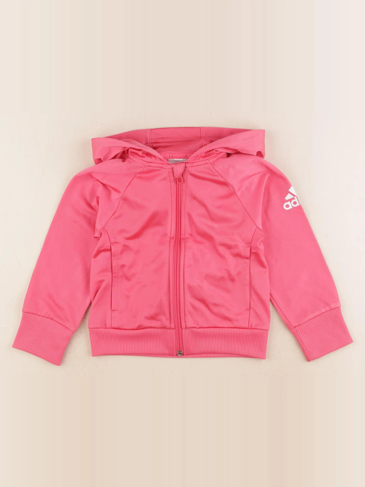 Adidas - sweat rose - 3/4 ans
