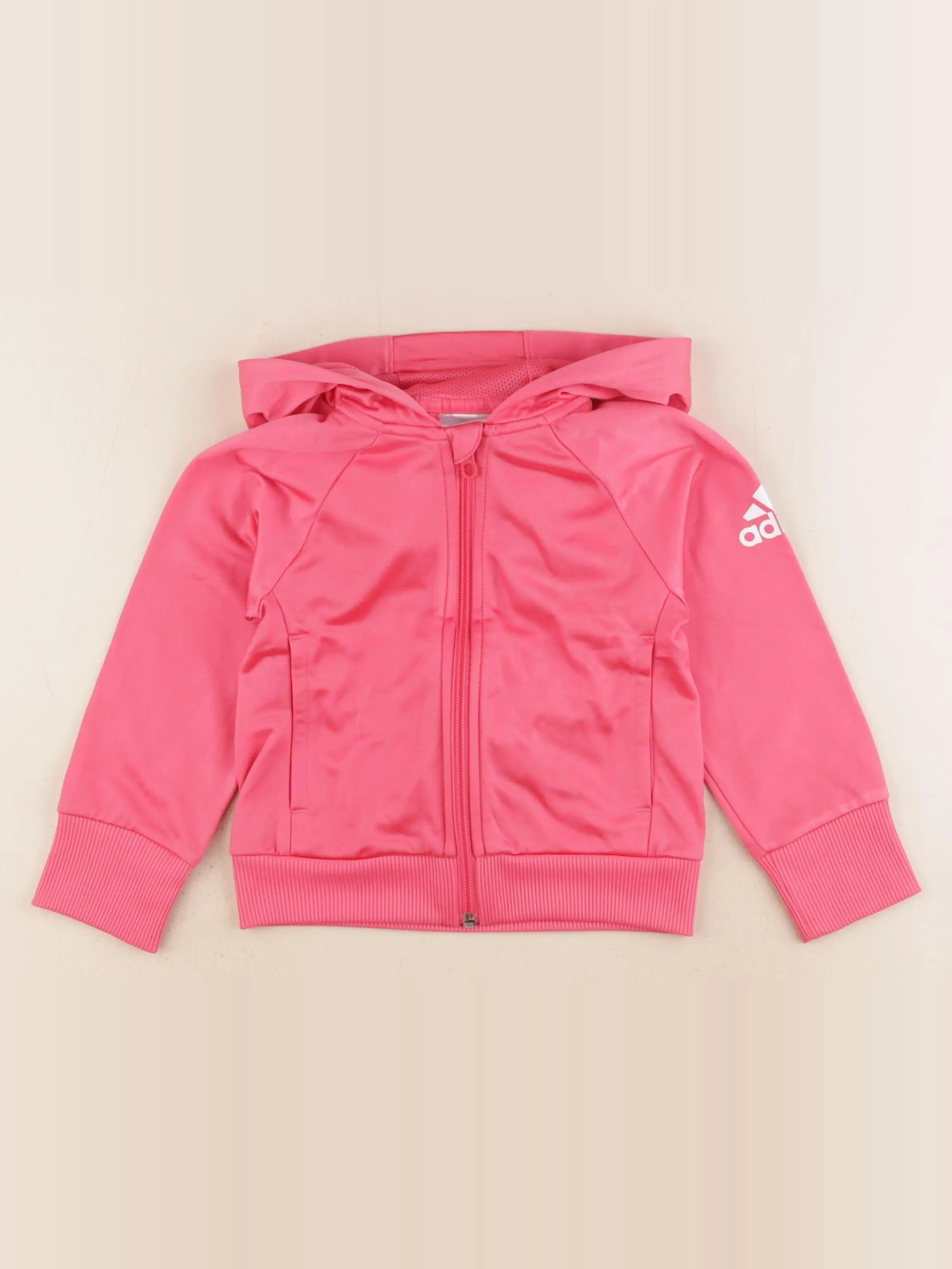 Adidas - sweat rose - 3/4 ans