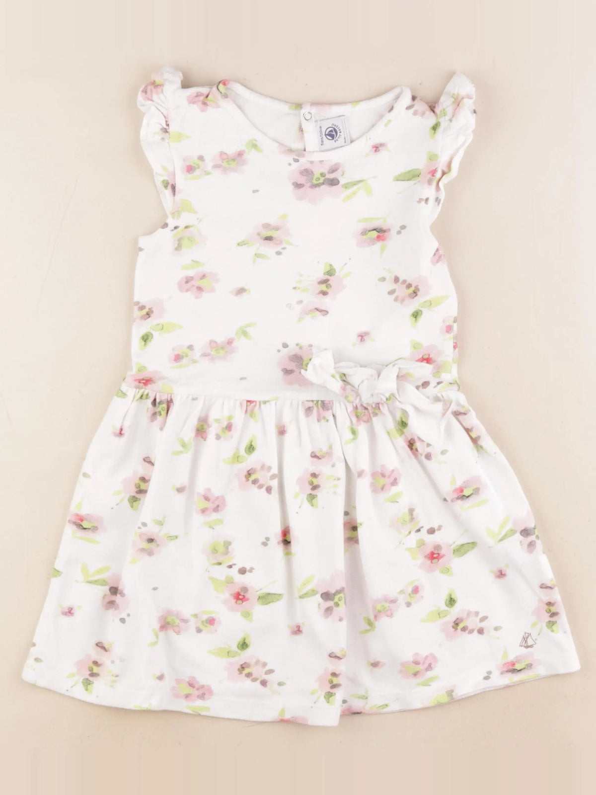 Petit Bateau - robe blanc - 5 ans